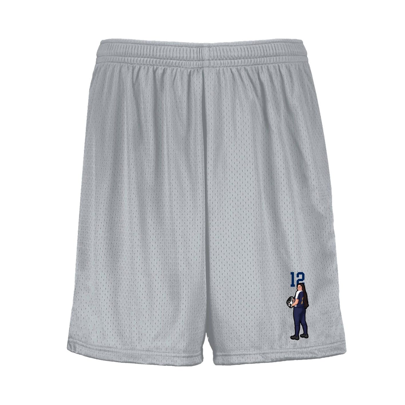 Shorts — Number Top in Silver