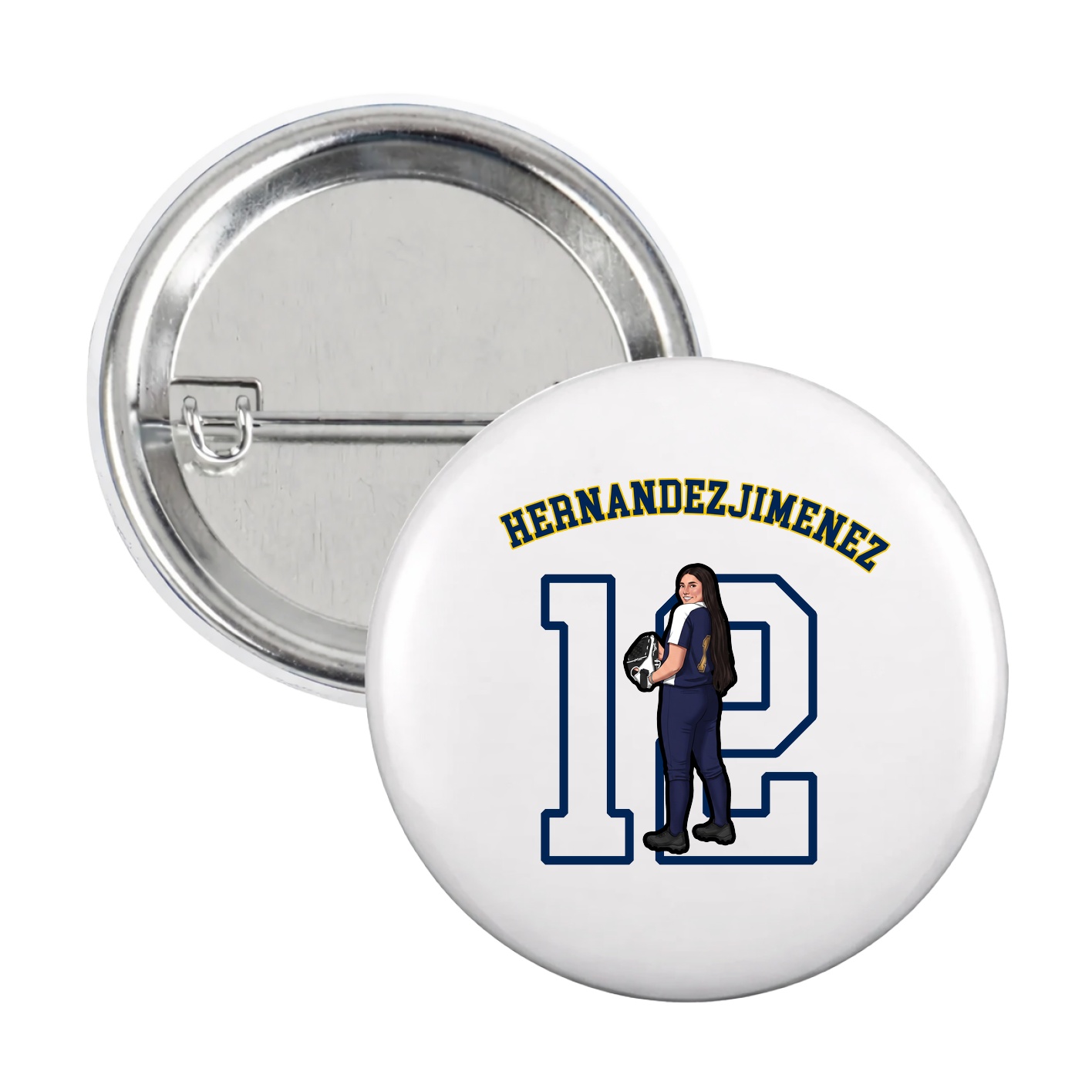 Game Day Button — Shirsey Arch in White