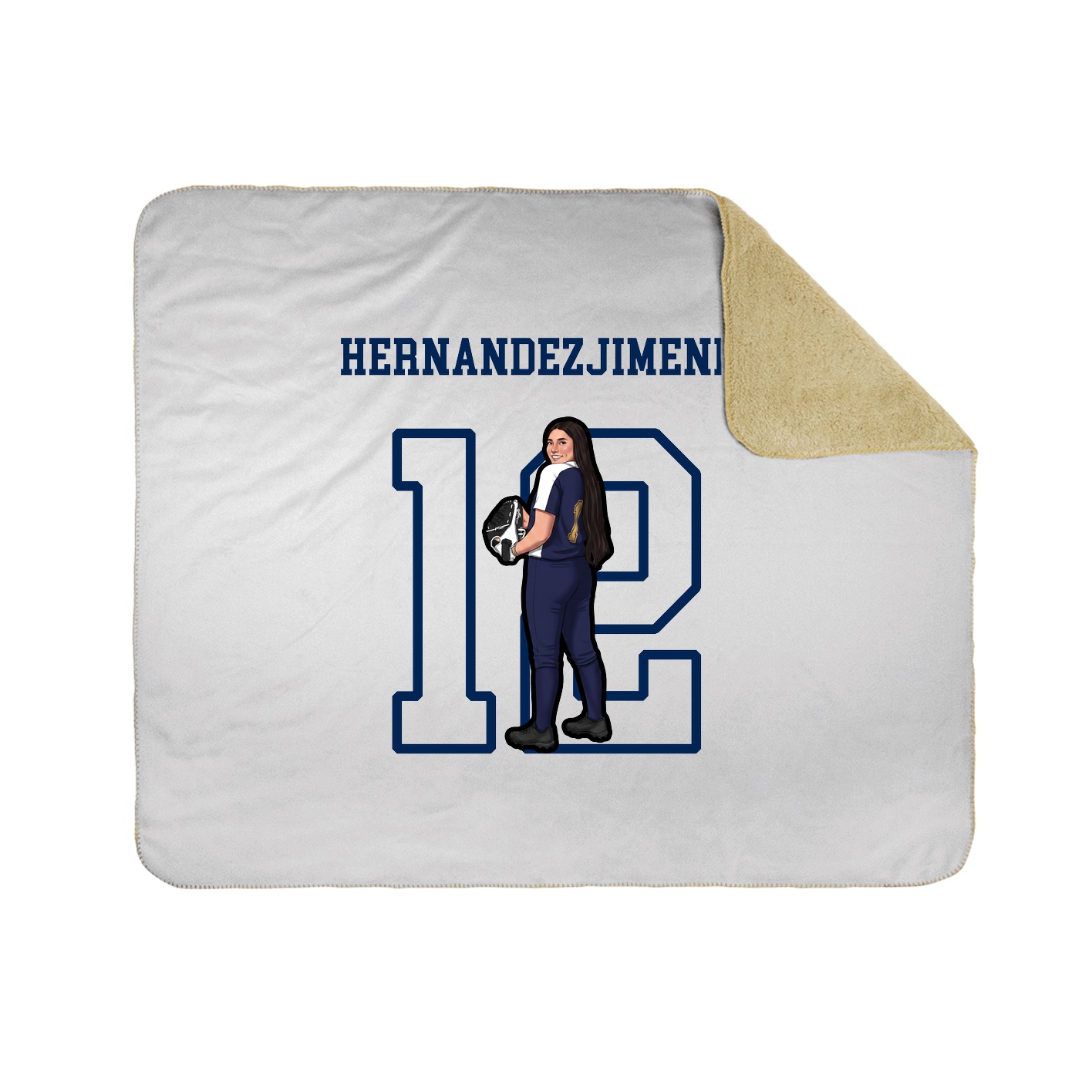 Throw Blanket — Shirsey in White