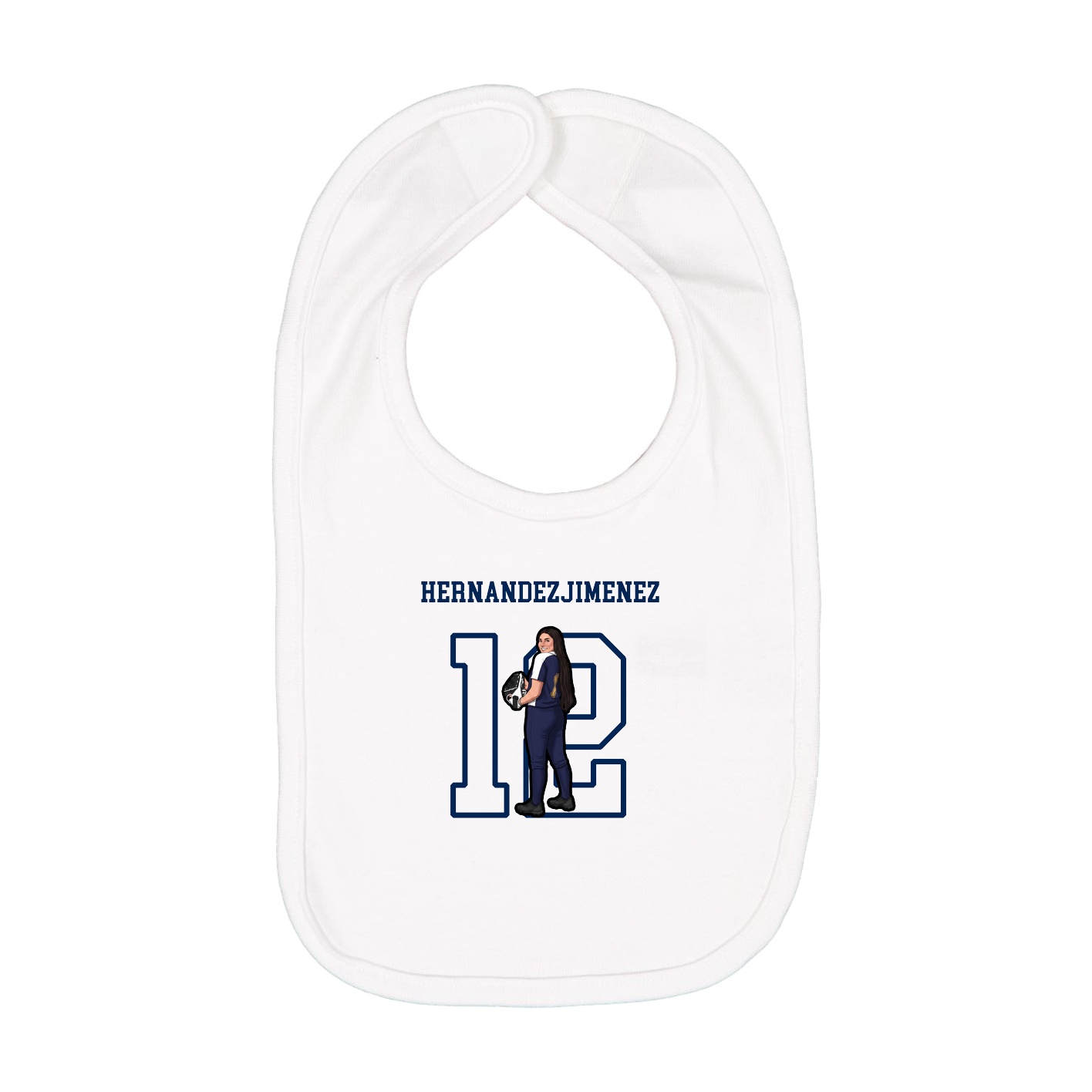 Infant Bib — Shirsey in White