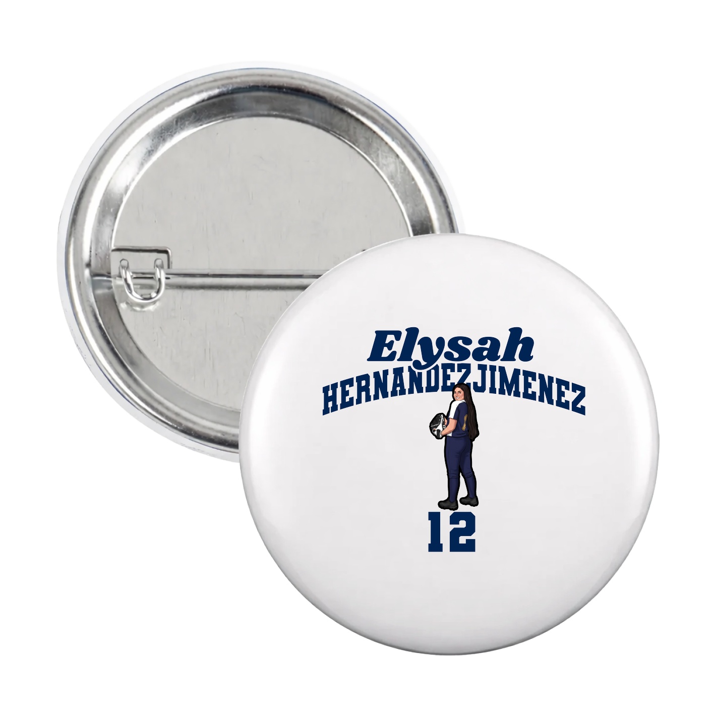 Game Day Button — Signature Arch in White
