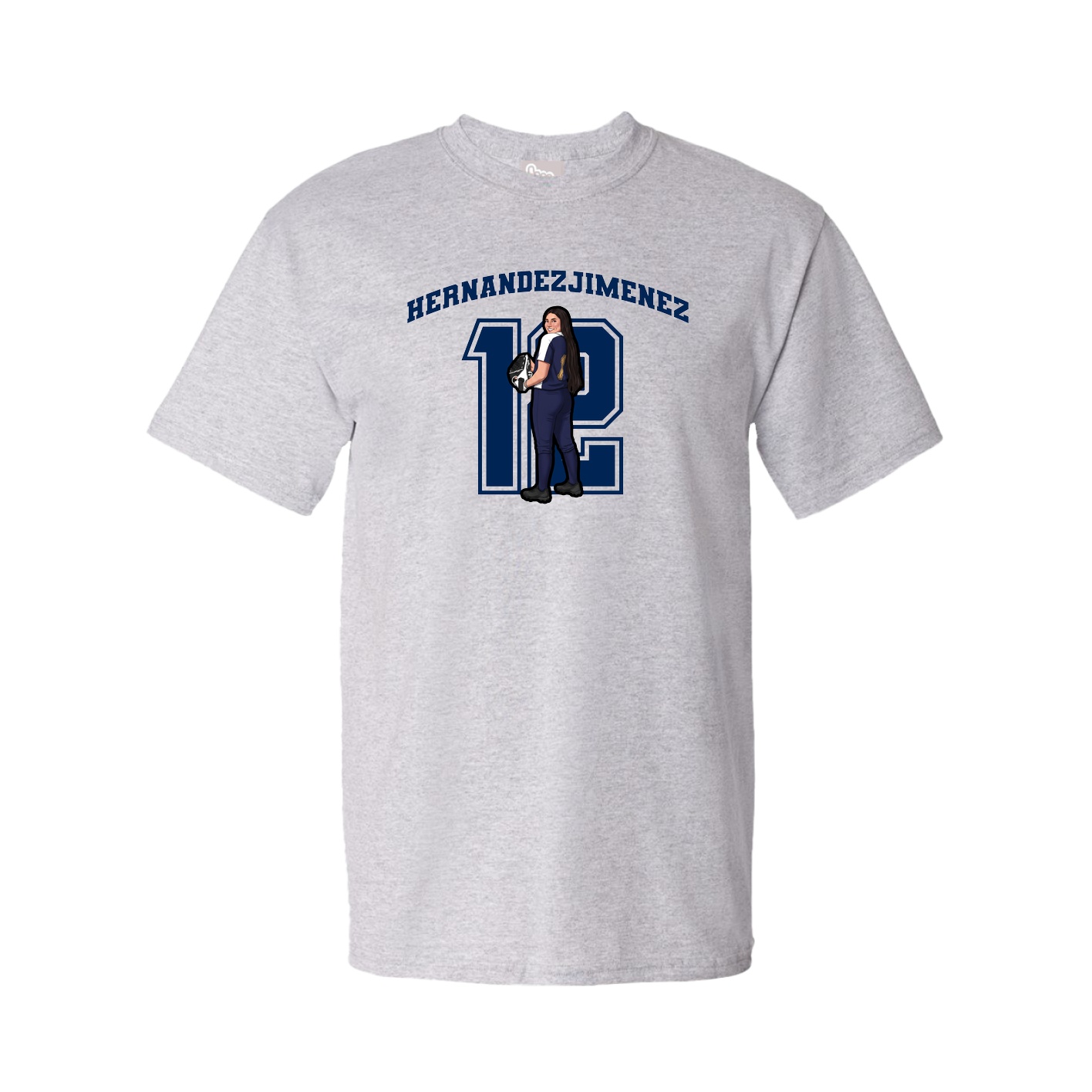 Youth Tee — Number in Grey