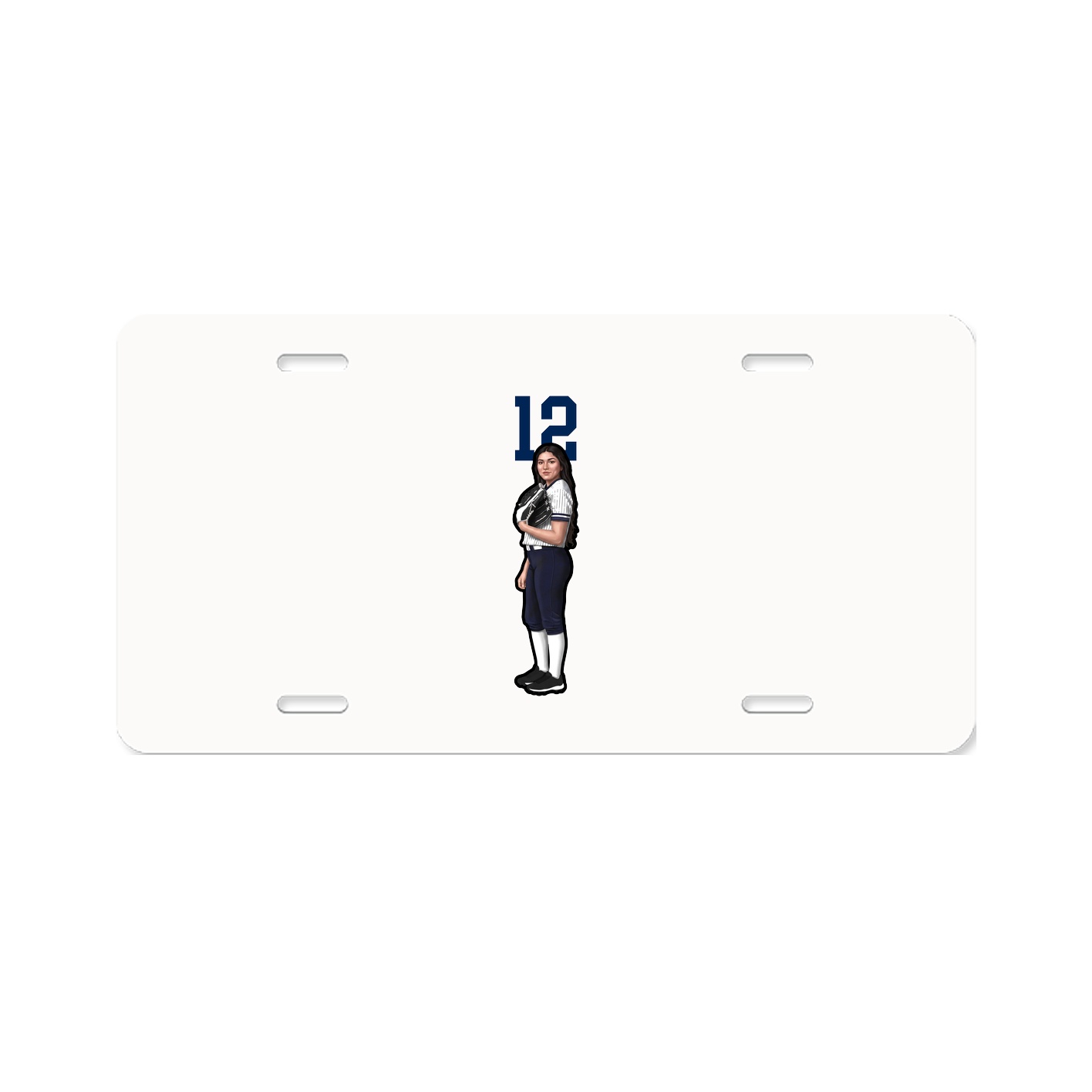 License Plate — Number Top in Classic