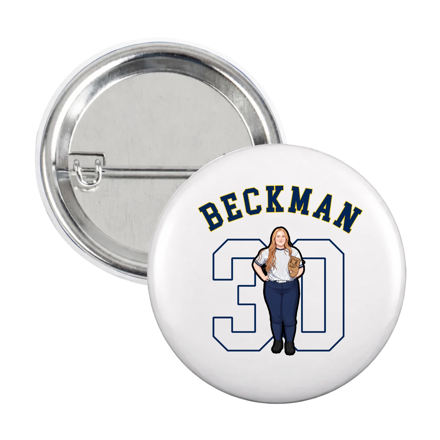 Game Day Button — Shirsey Arch in White