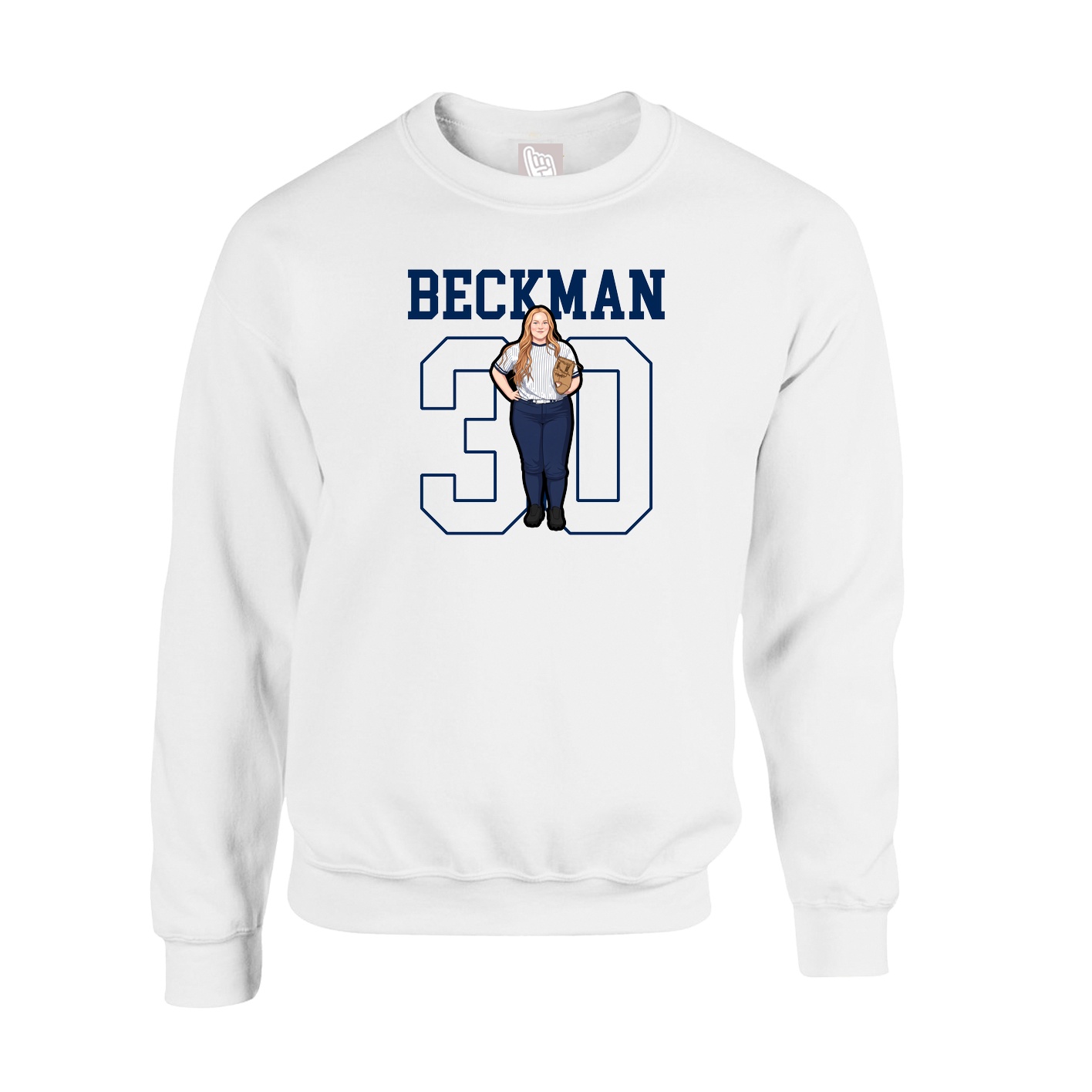 Fleece Crew — Shirsey in White
