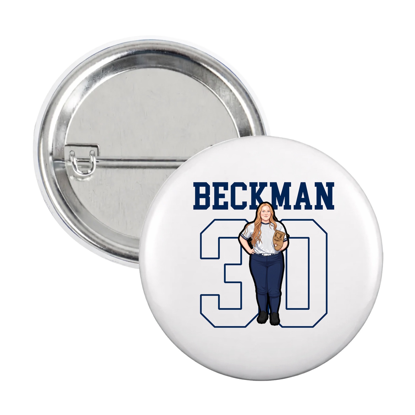 Game Day Button — Shirsey in White