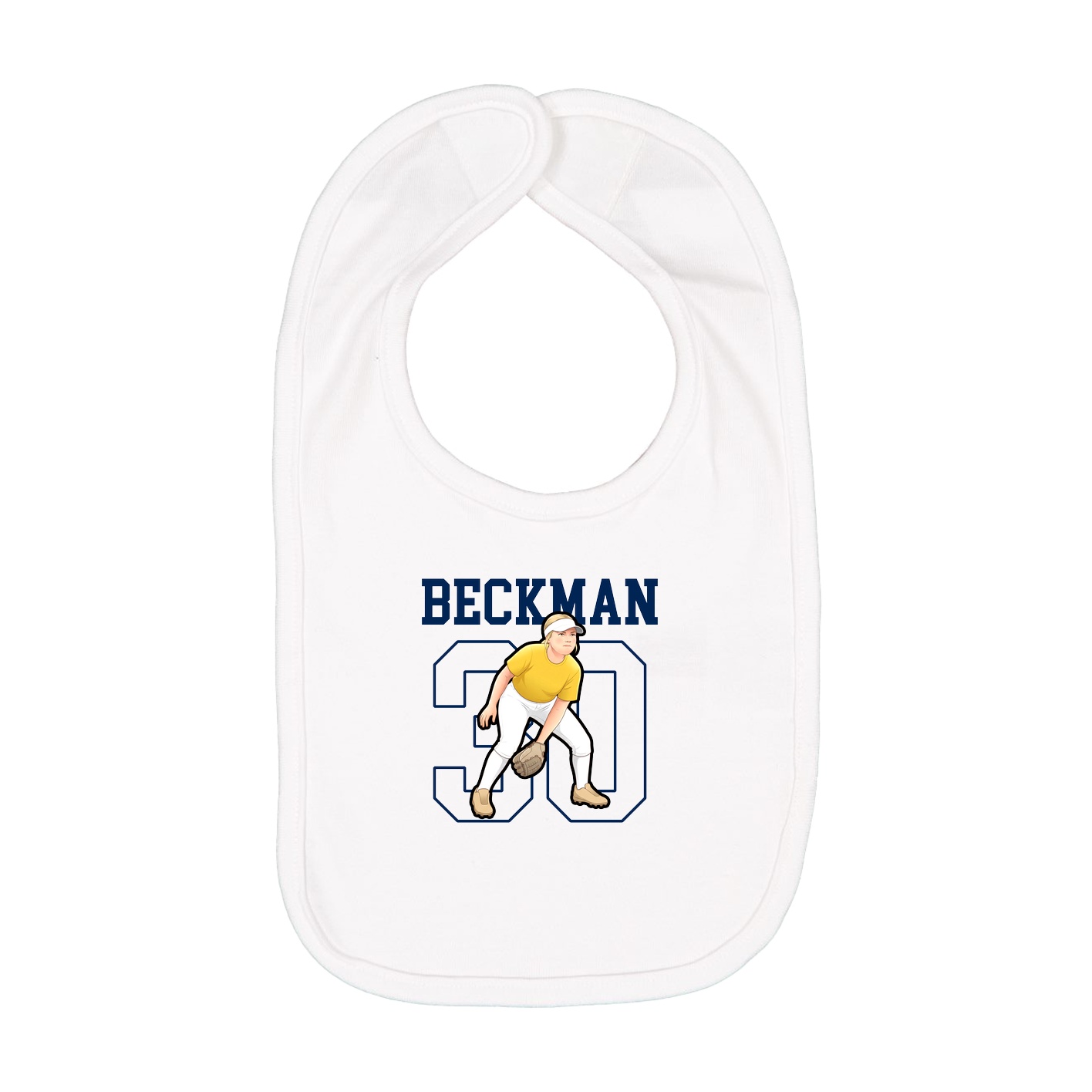 Infant Bib — Shirsey in White