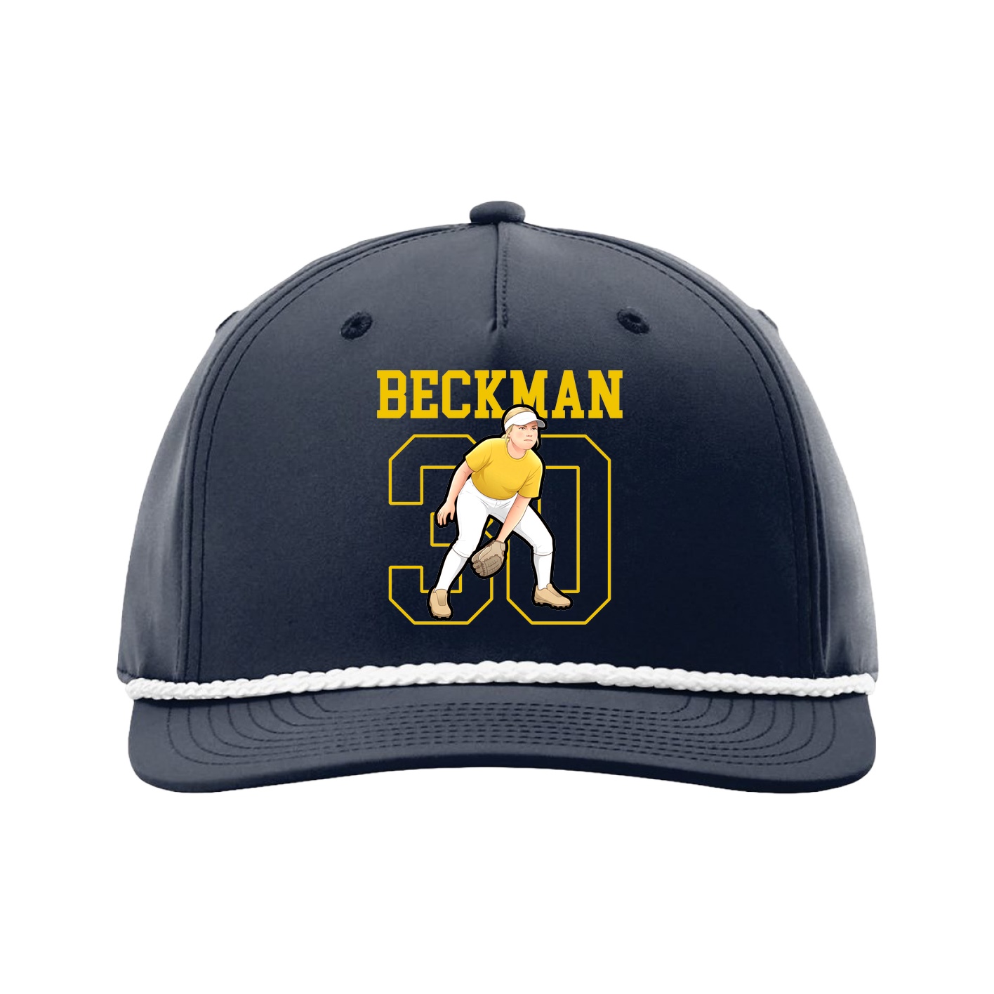 Five-Panel Classic Rope Cap — Shirsey in Navy