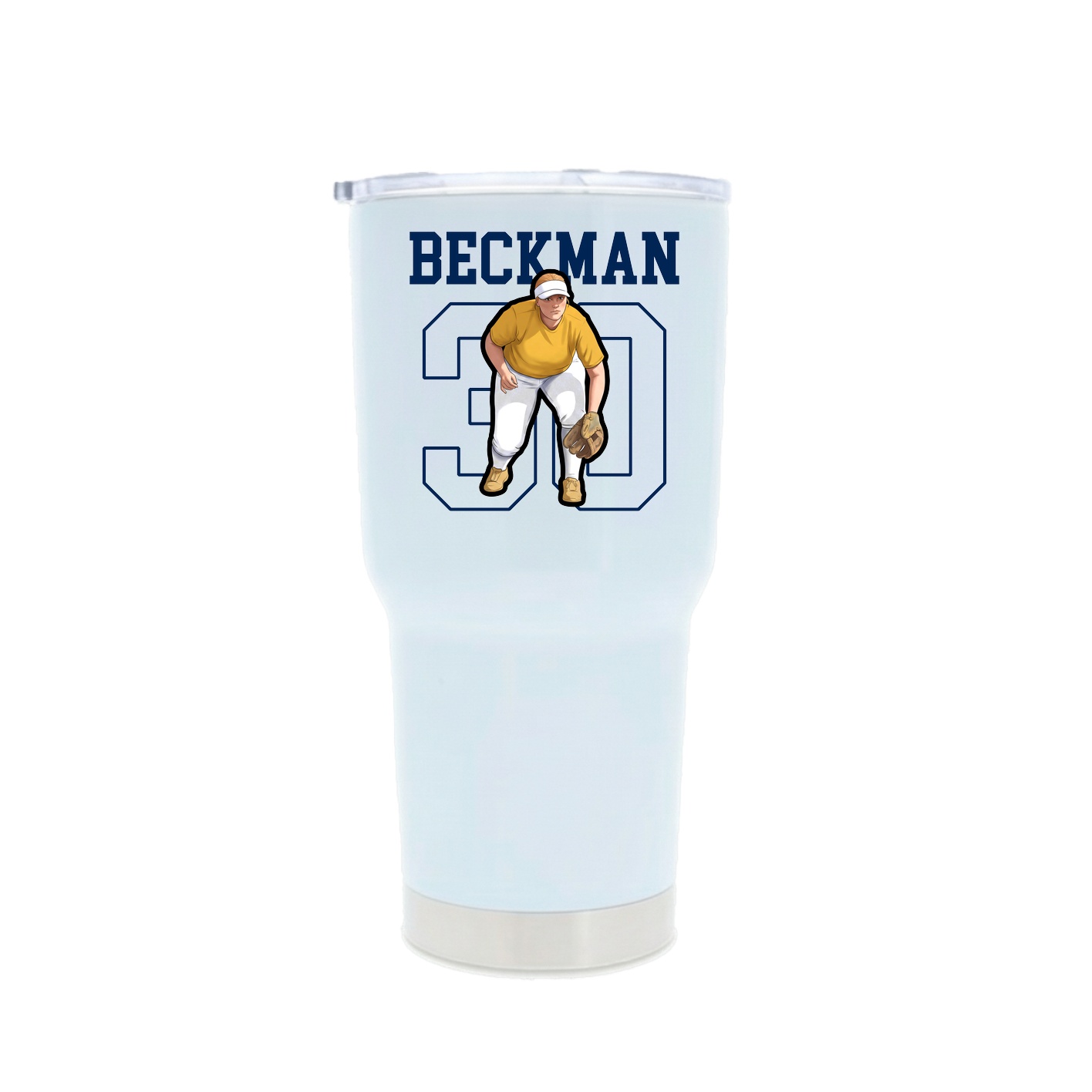 30oz Stainless Steel Tumbler — Shirsey in White