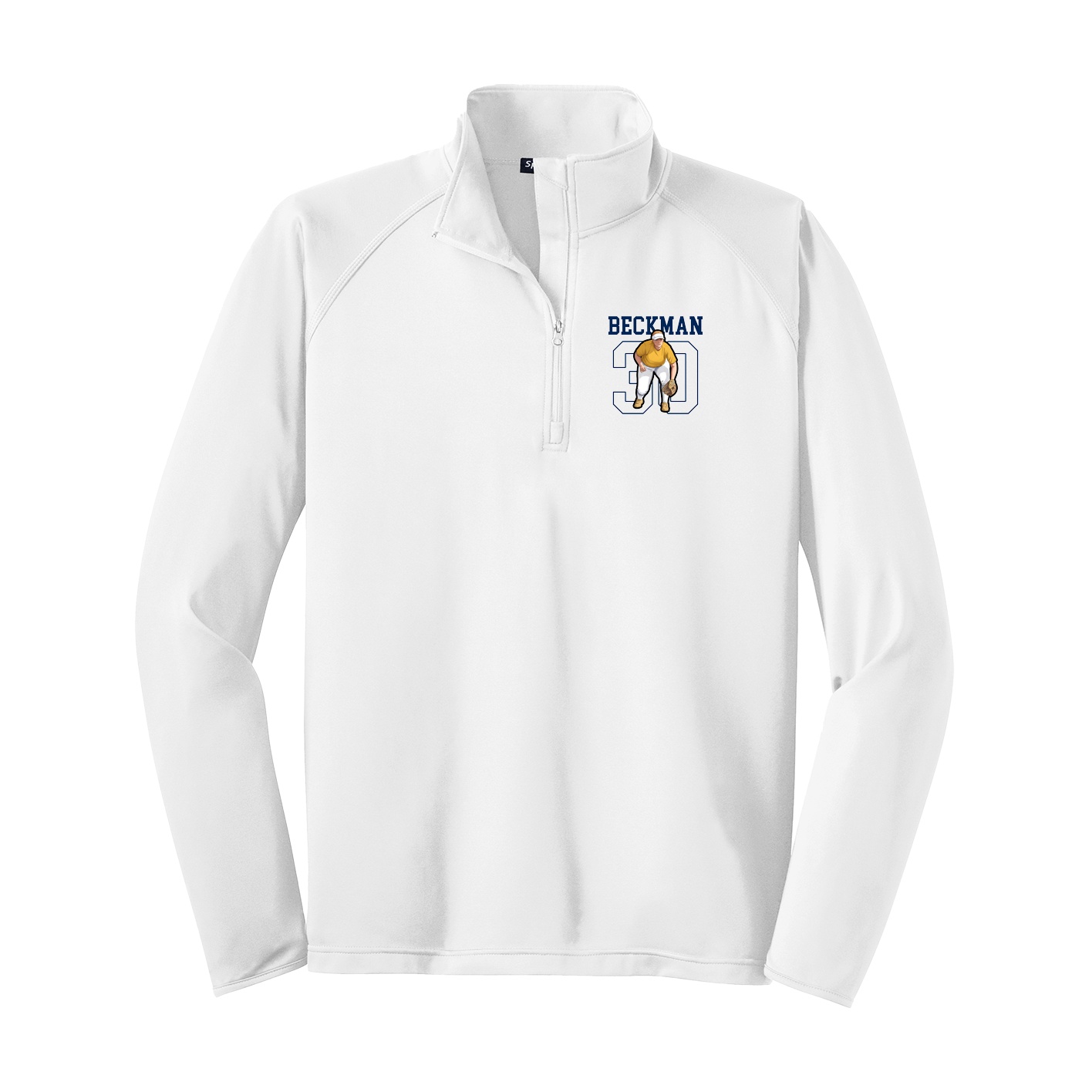 Q-Zip Pullover — Shirsey in White