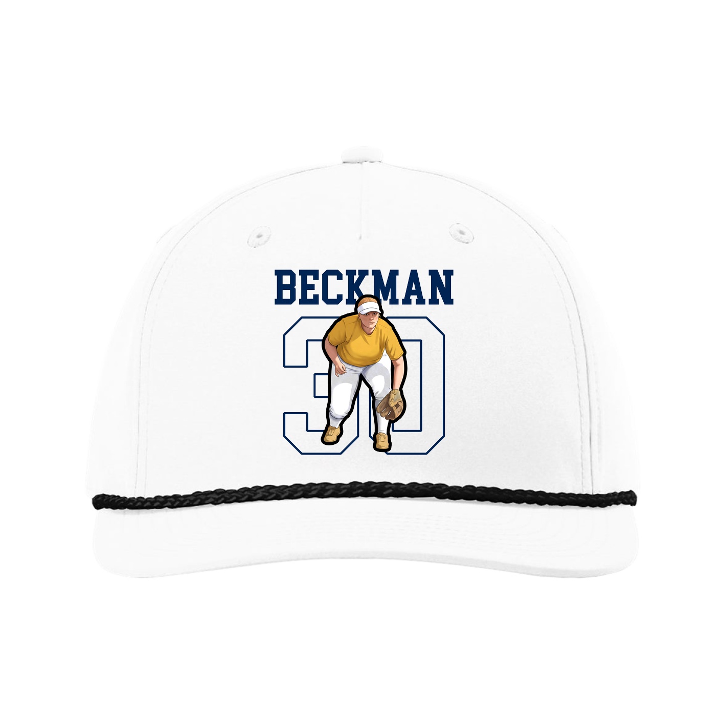 Five-Panel Classic Rope Cap — Shirsey in White