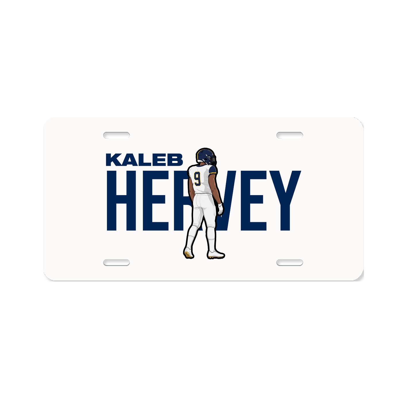 License Plate — Player Name in Classic