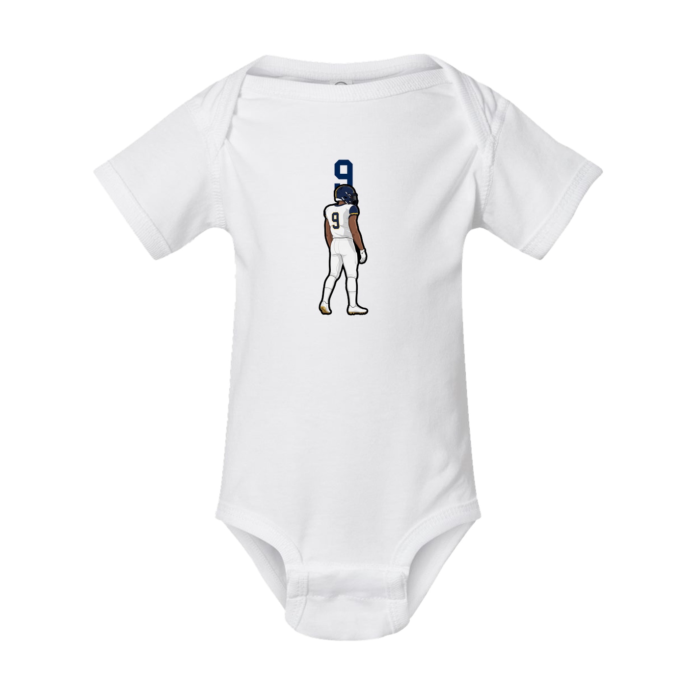 Baby Onesie — Number Top in White