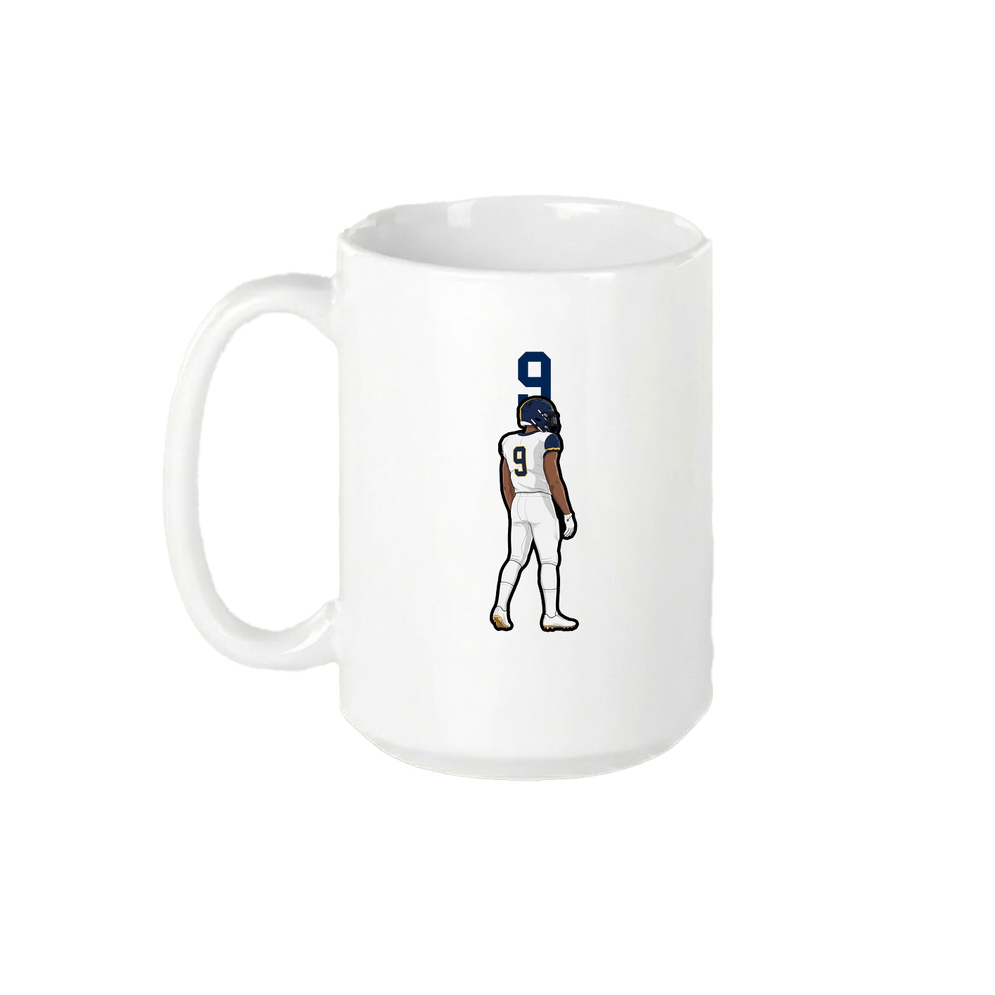 15oz Coffee Mug — Number Top in White