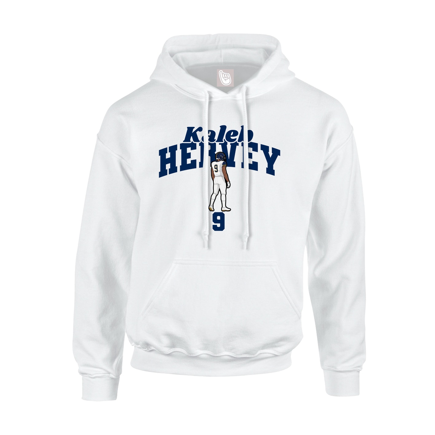Hoodie — Signature Arch in White