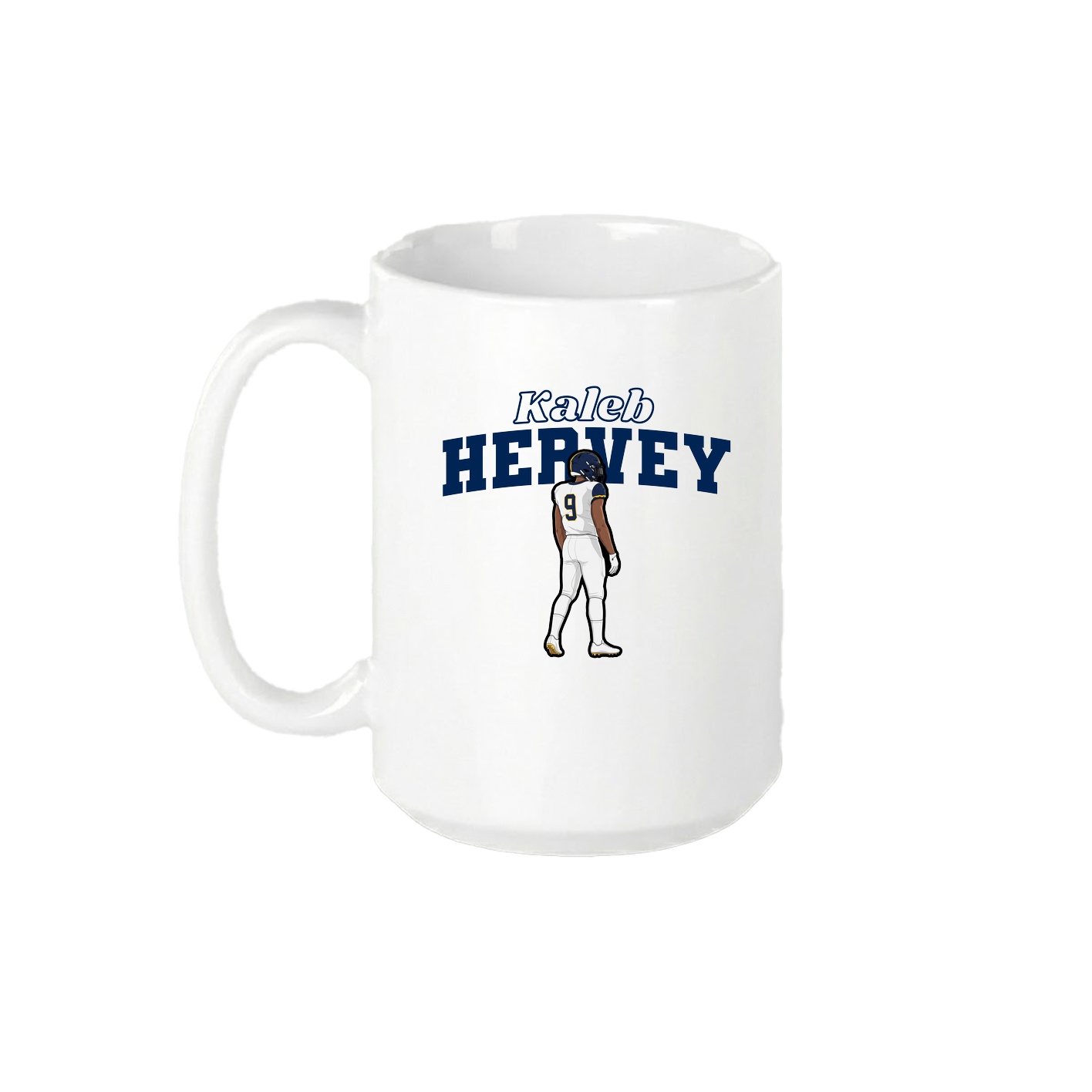 15oz Coffee Mug — Name Arch in White