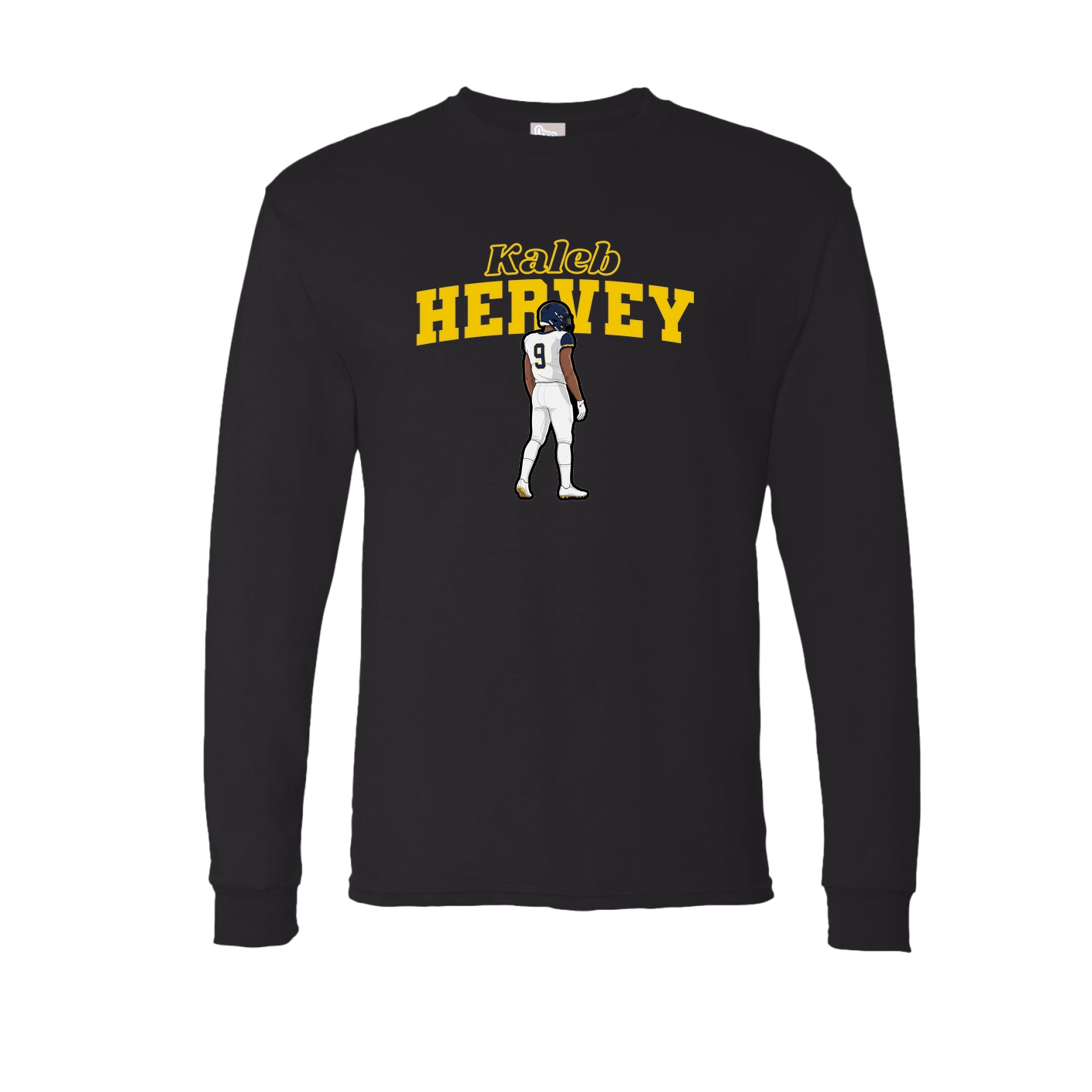 Long Sleeve Tee — Name Arch in Black