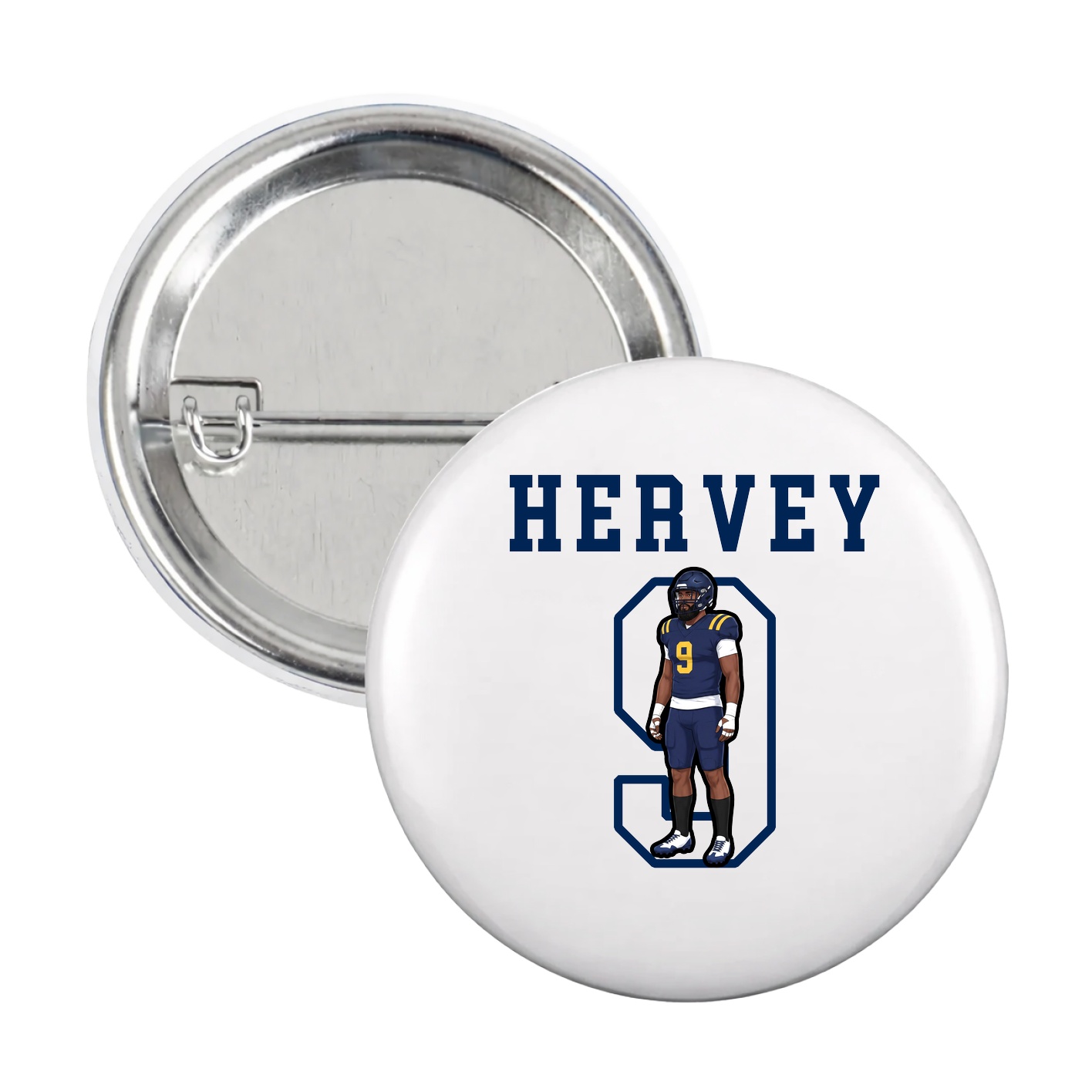 Game Day Button — Shirsey in White
