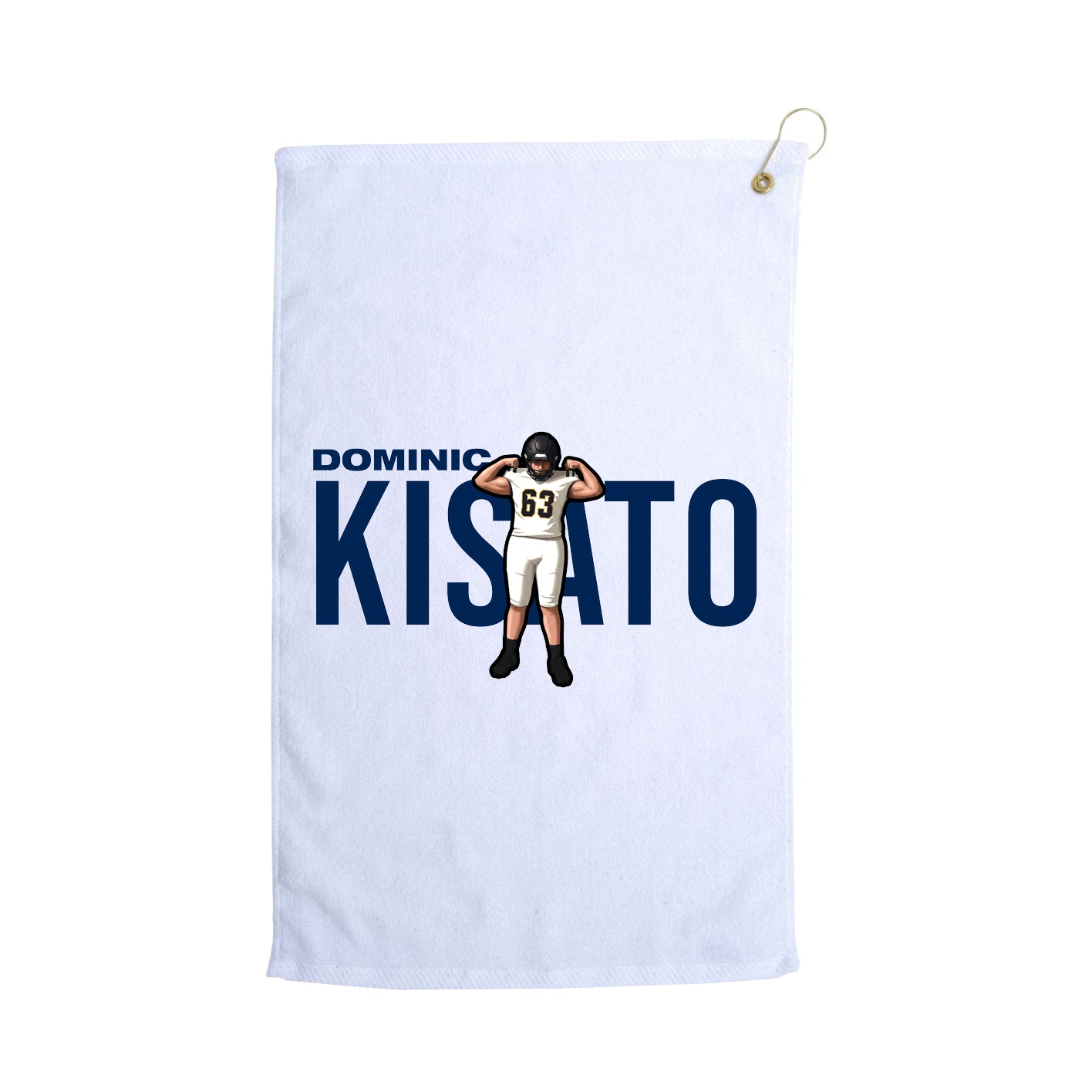 Golf Towel — Player Name in White