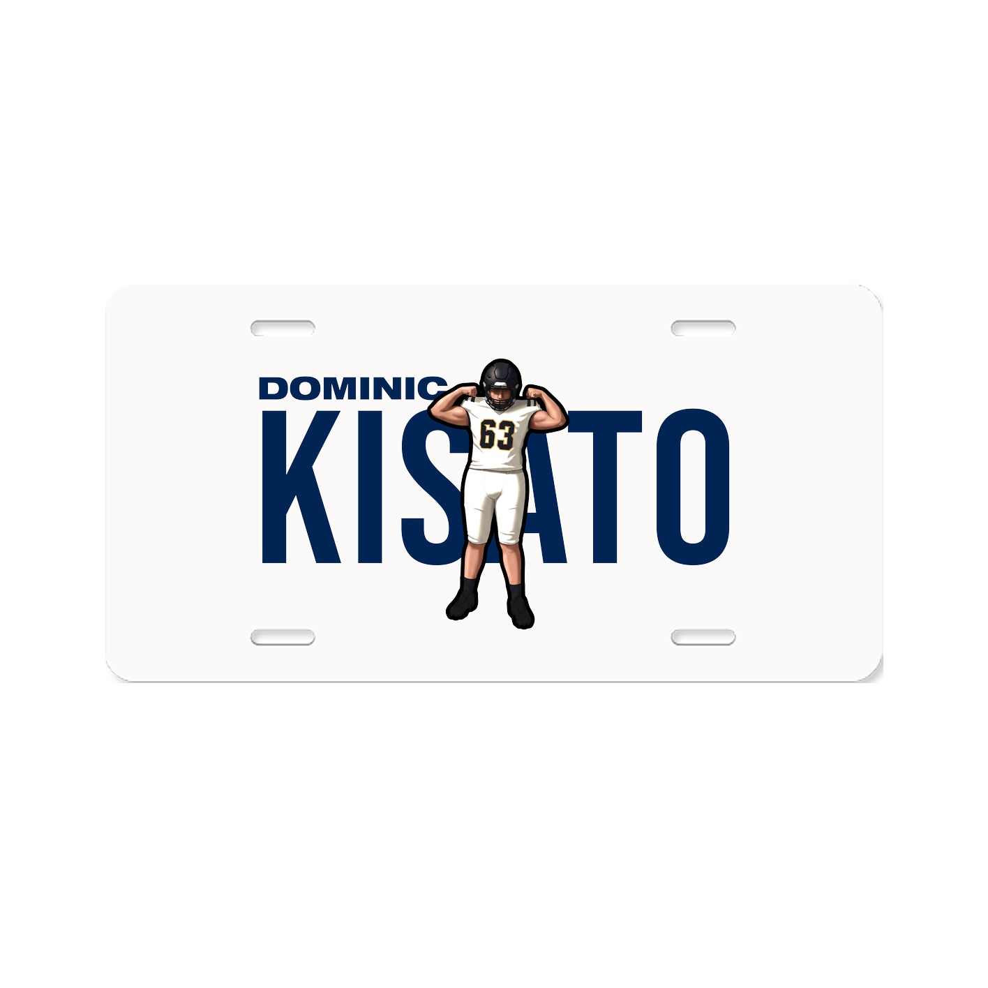 License Plate — Player Name in Classic
