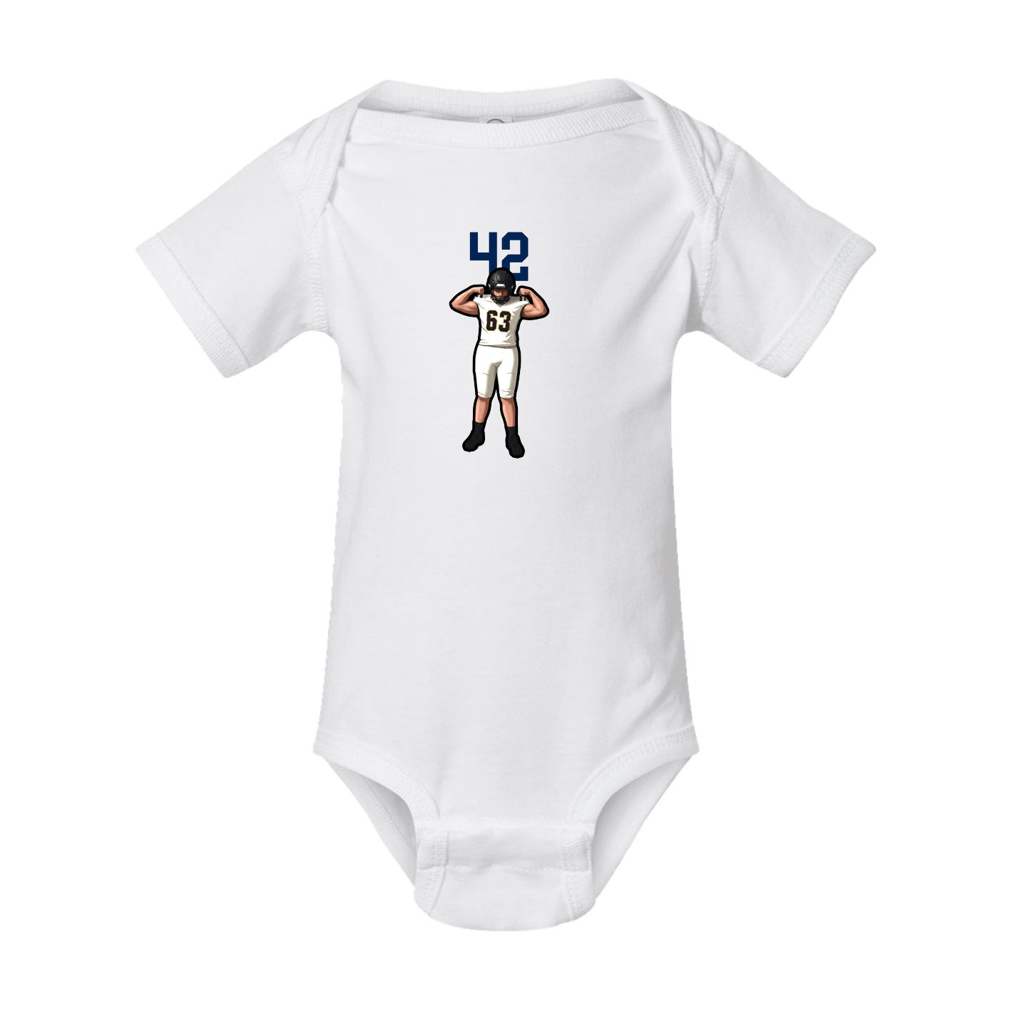 Baby Onesie — Number Top in White