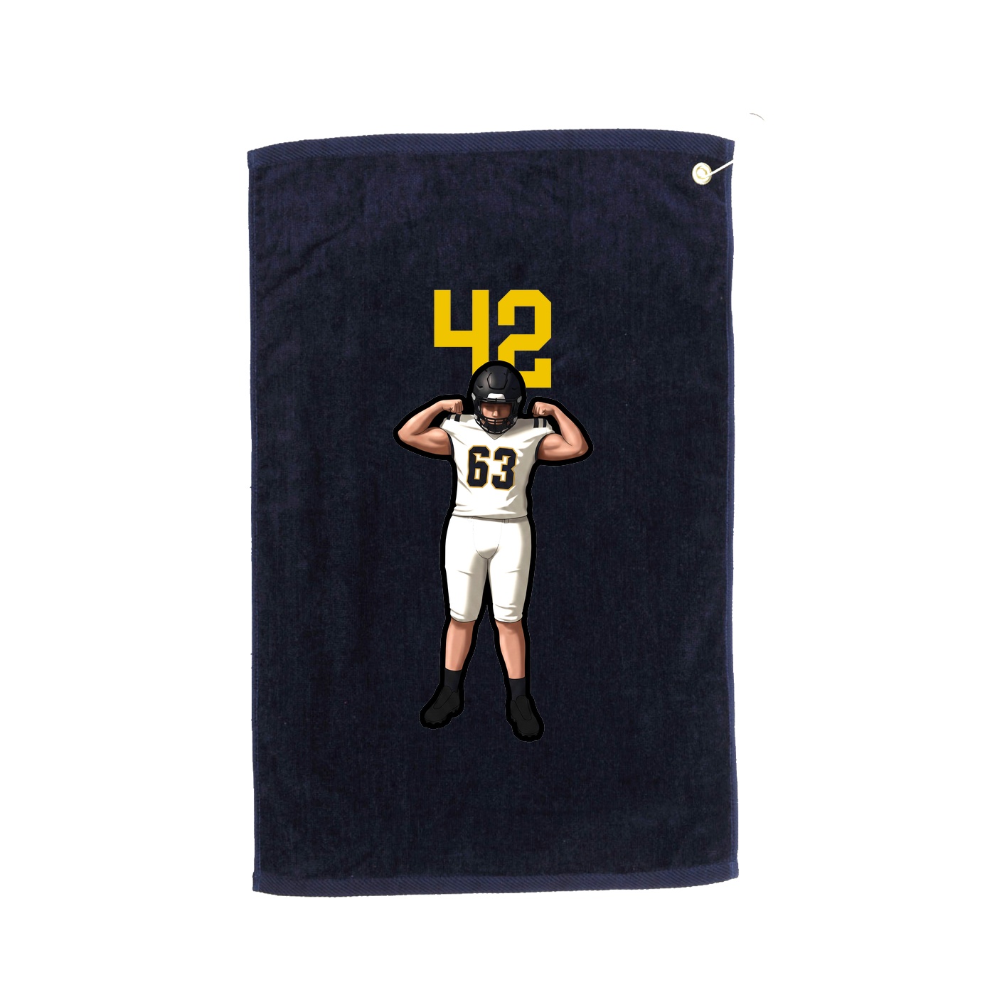 Golf Towel — Number Top in Navy