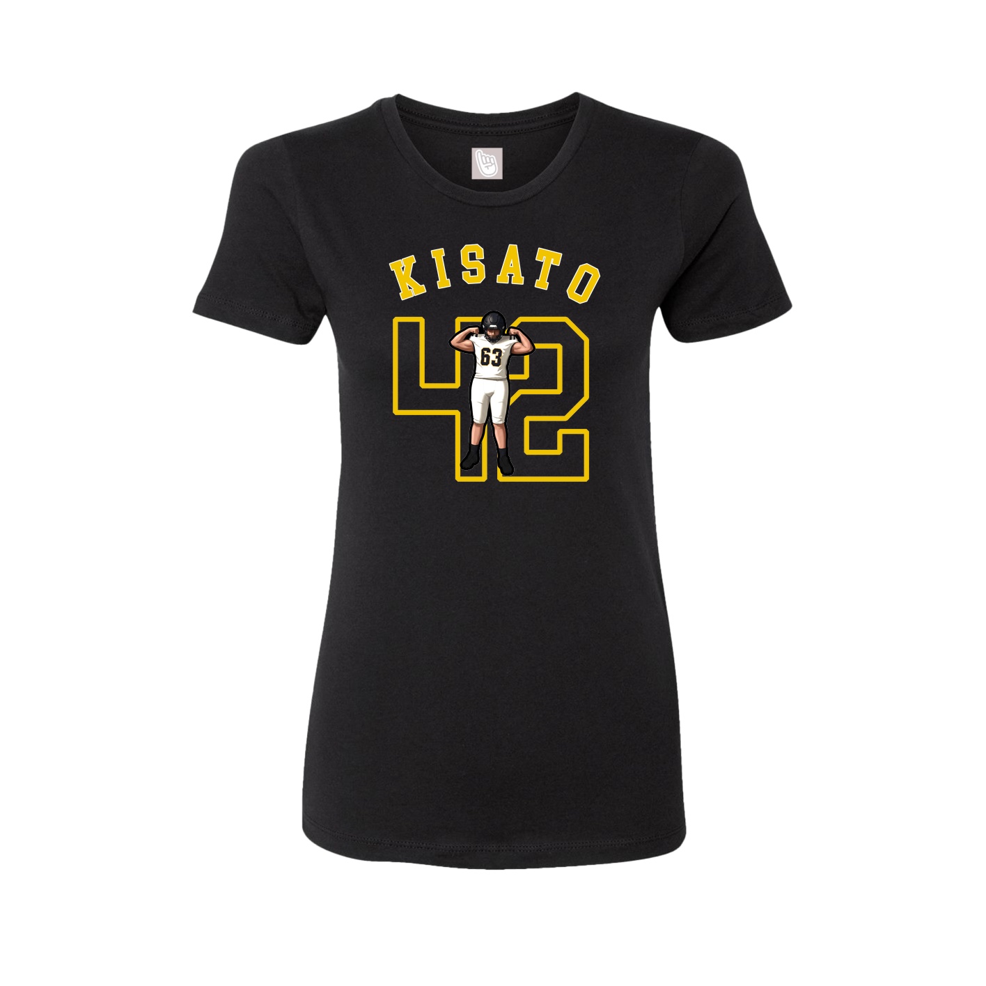 Fitted Women's Tee — Shirsey Arch in Black
