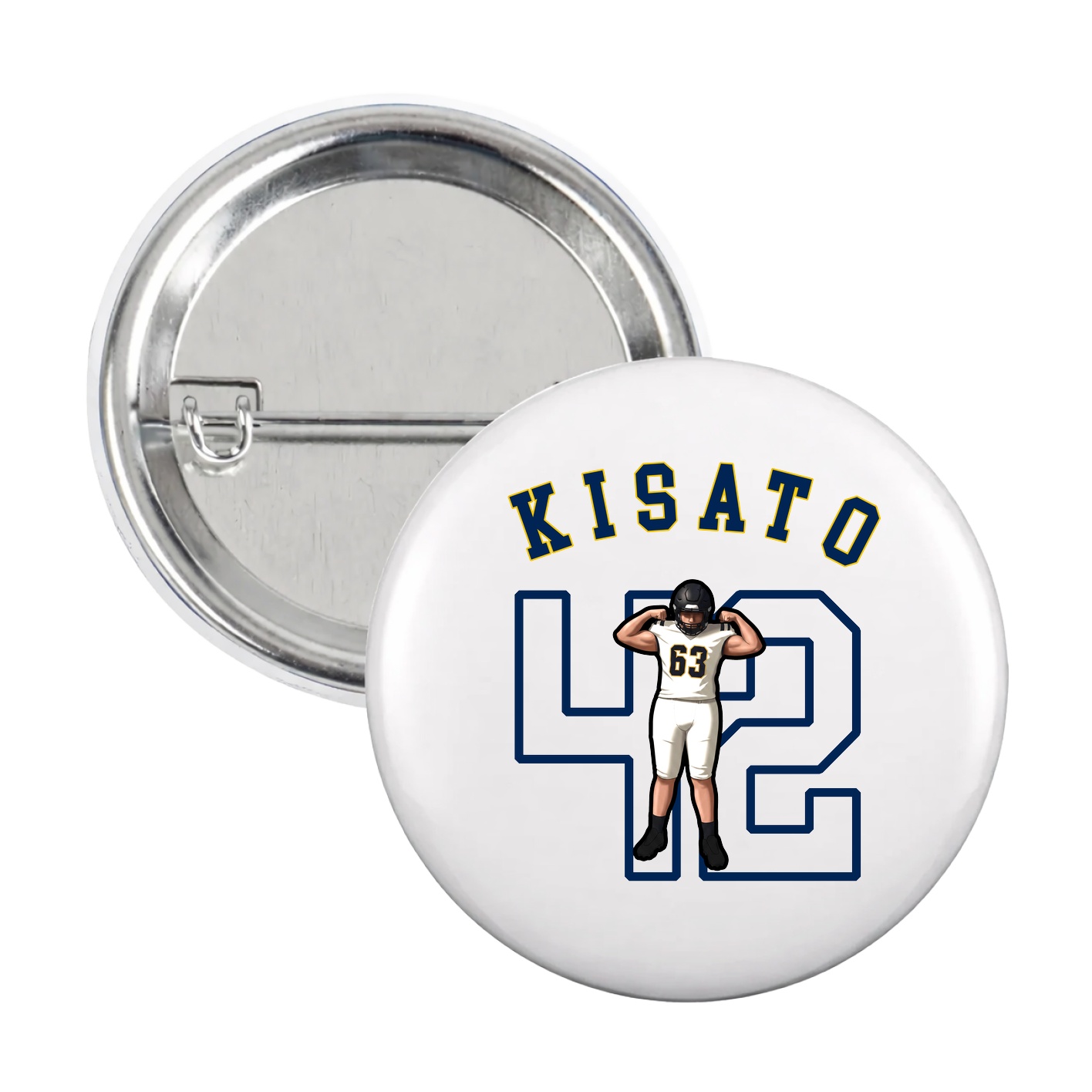 Game Day Button — Shirsey Arch in White