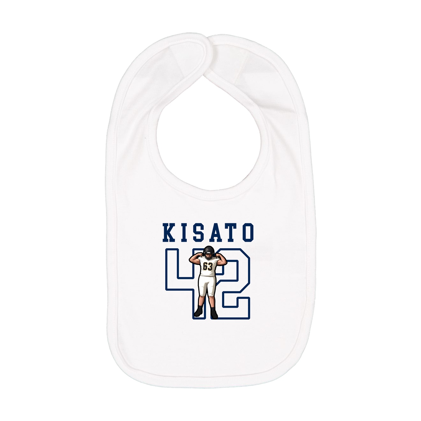 Infant Bib — Shirsey in White