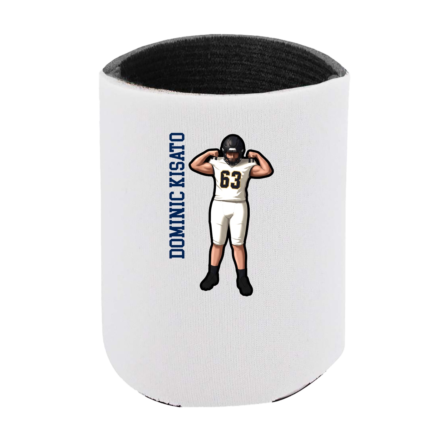 Can Holder — Name Vertical in White