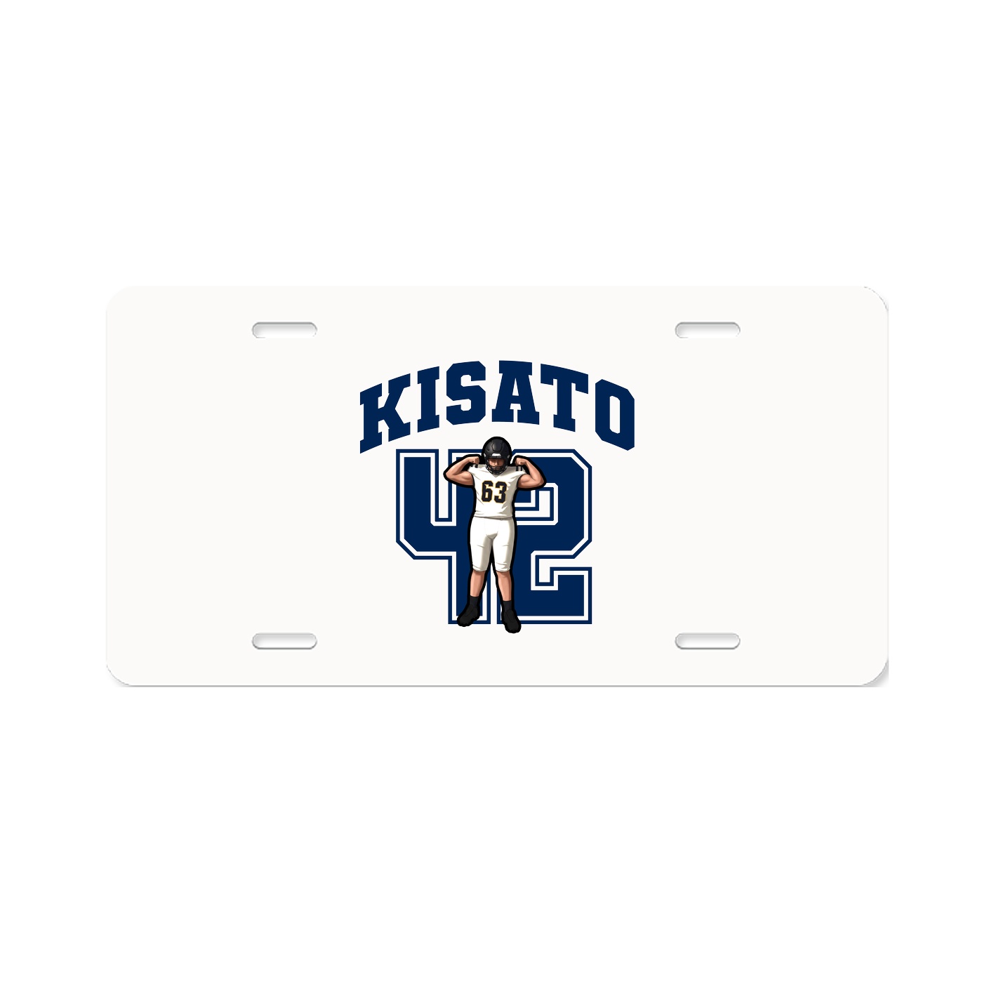 License Plate — Number in Classic