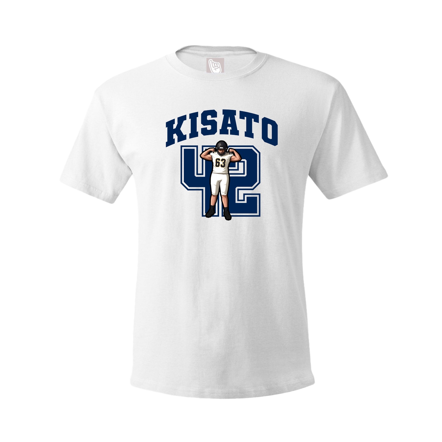 Youth Tee — Number in White