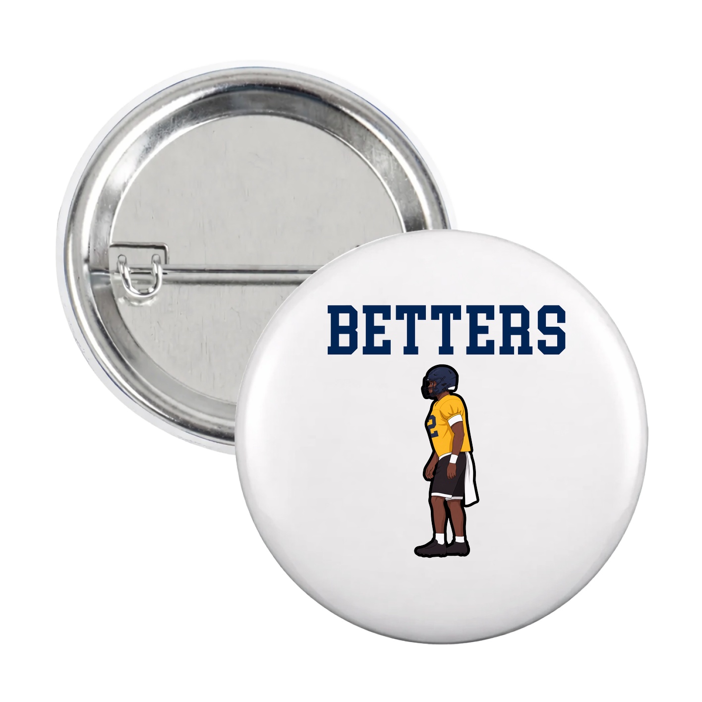 Game Day Button — Shirsey in White