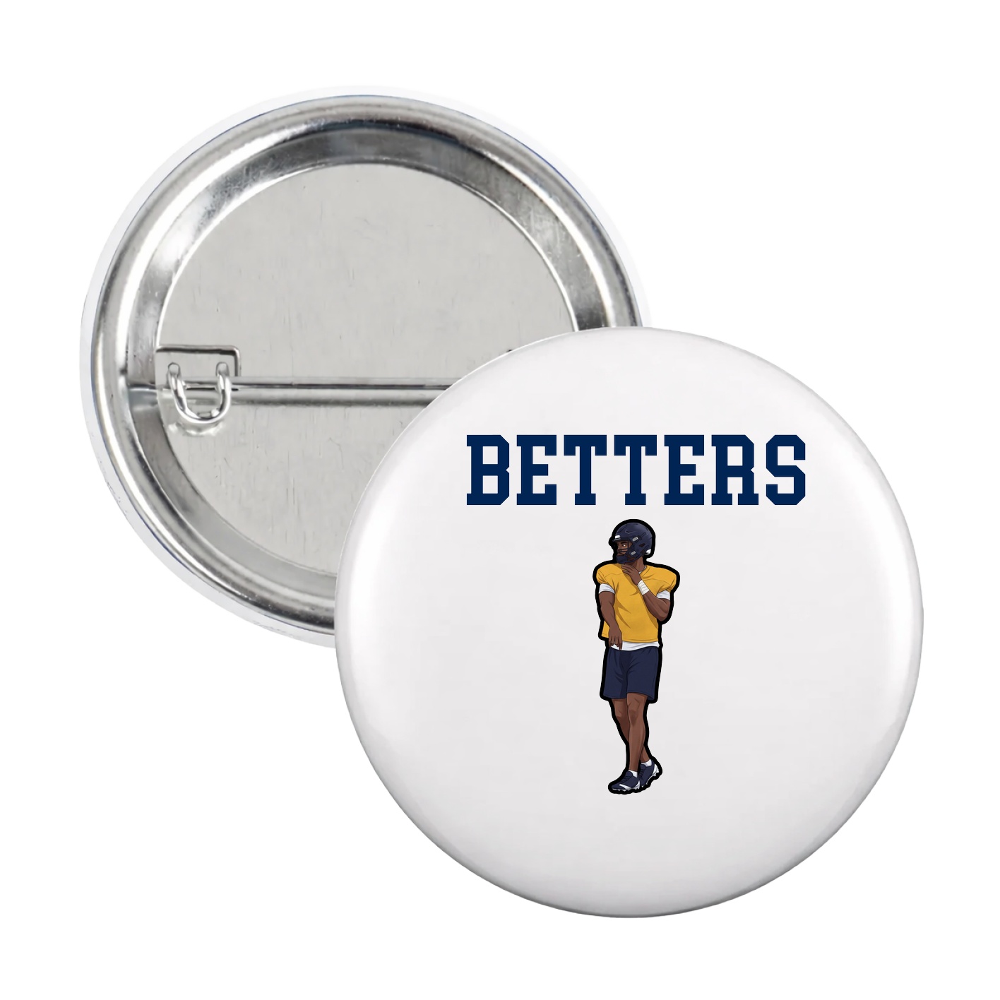 Game Day Button — Shirsey in White