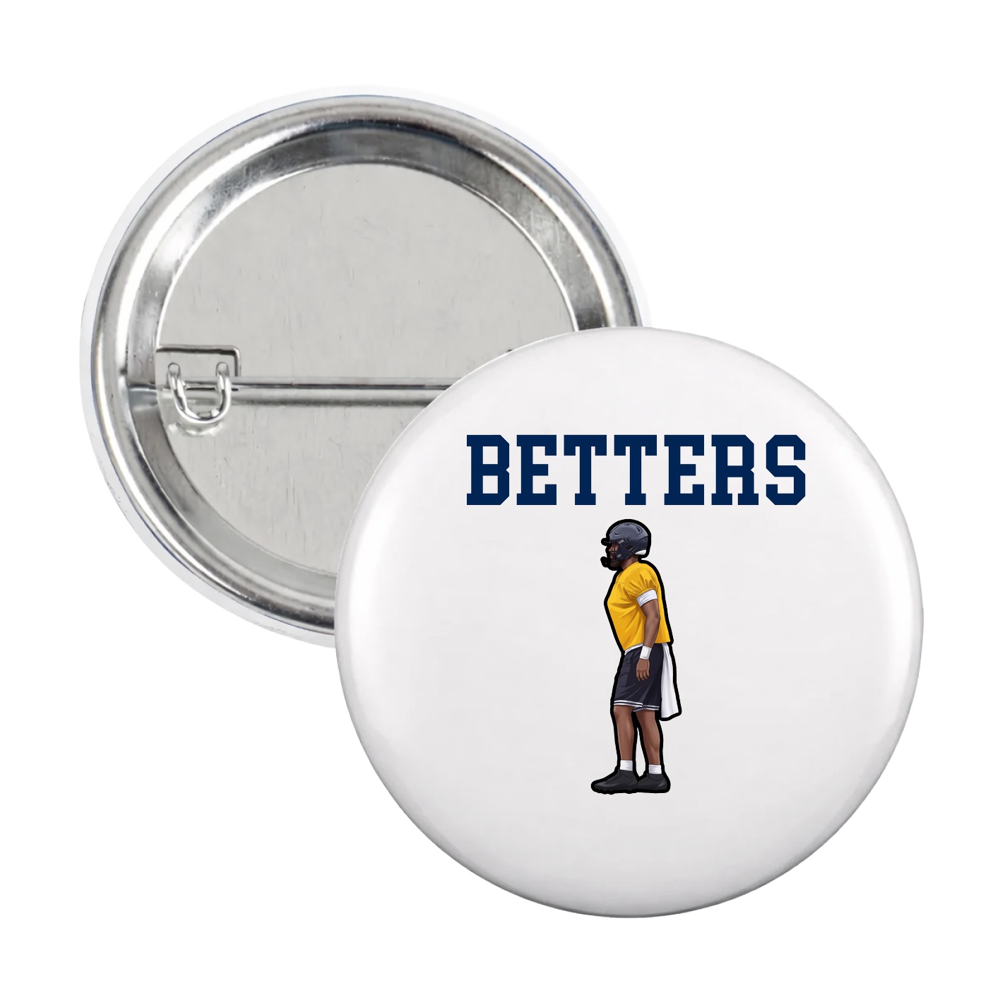 Game Day Button — Shirsey in White