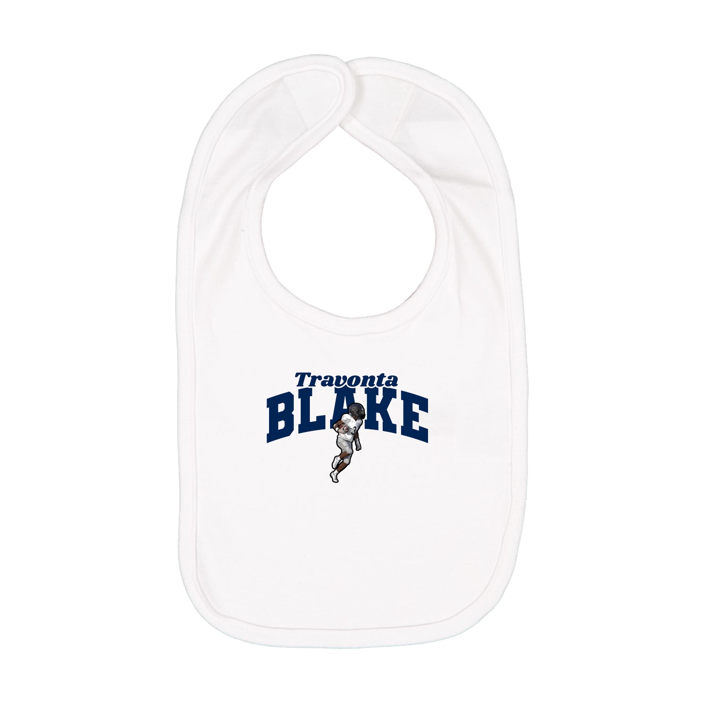 Infant Bib — Signature Arch in White