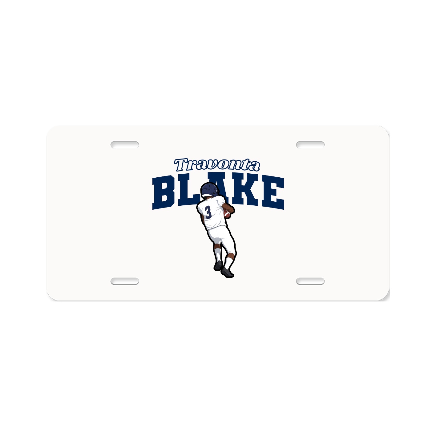 License Plate — Name Arch in Classic