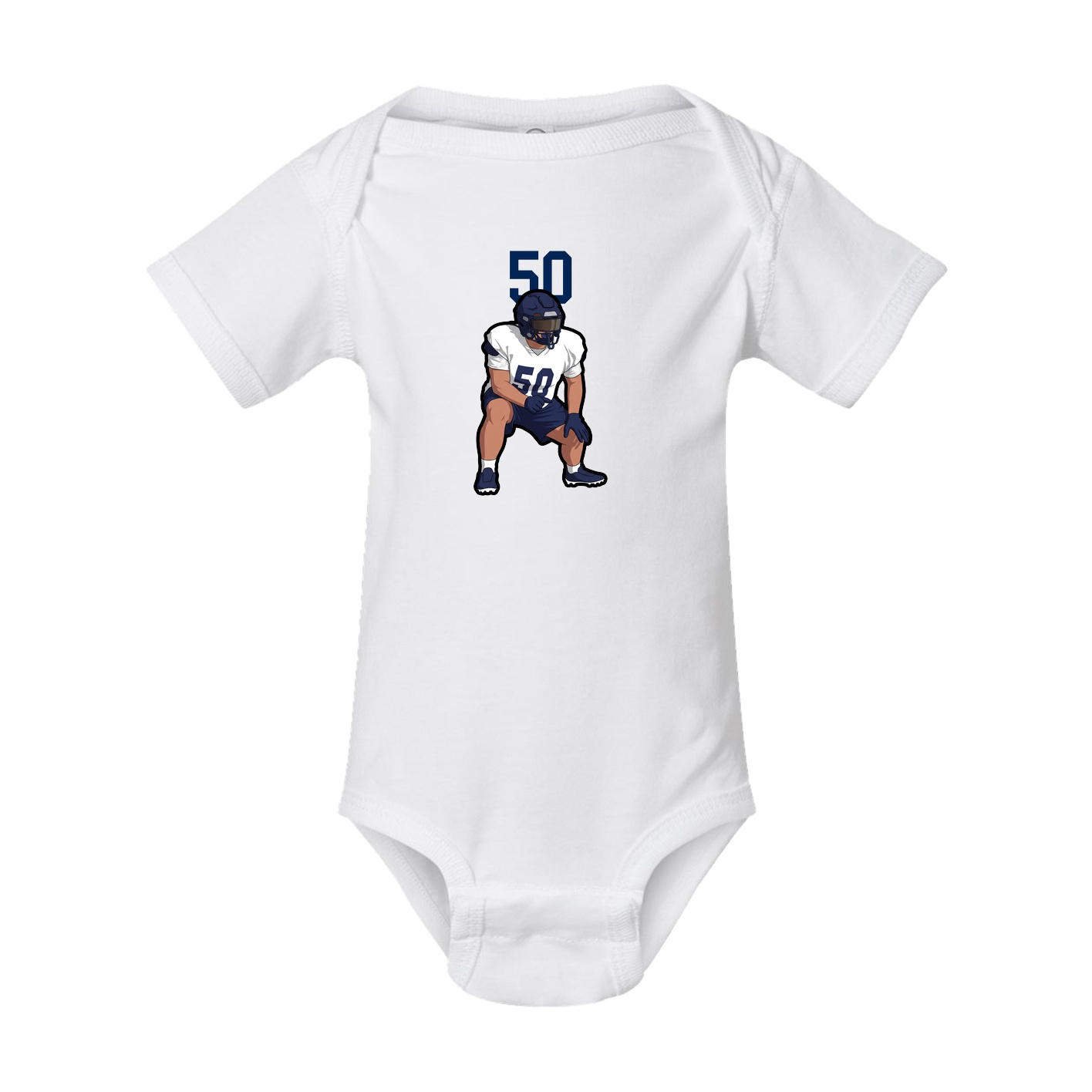 Baby Onesie — Number Top in White