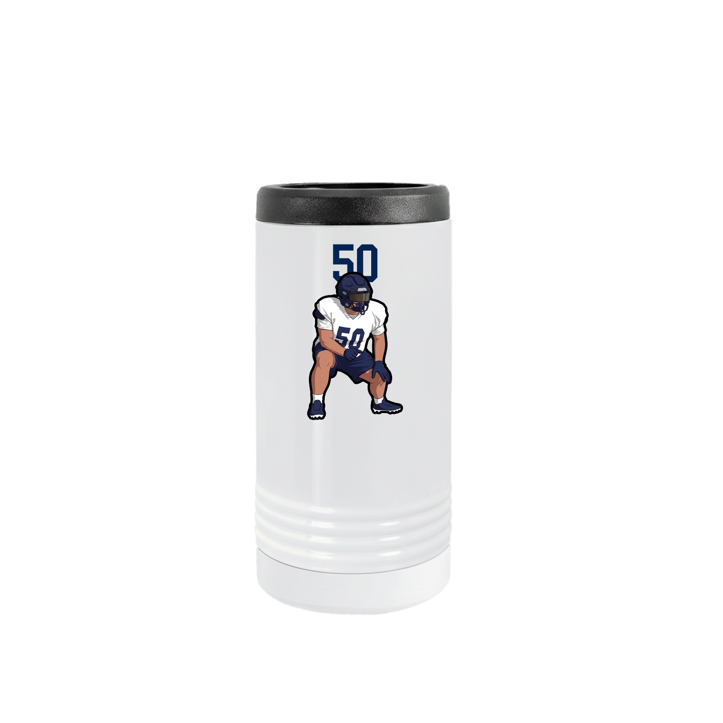 Slim Beverage Holder — Number Top in White
