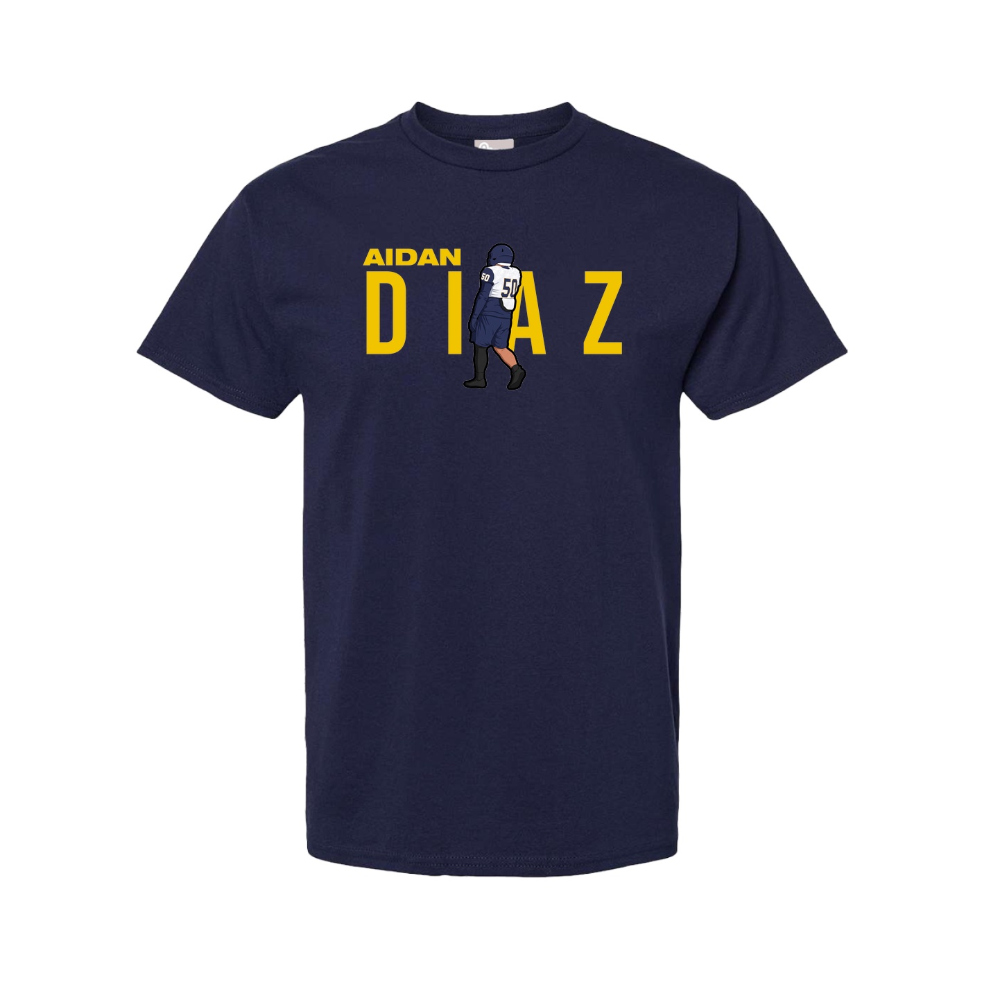 Youth Tee — Player Name in Navy