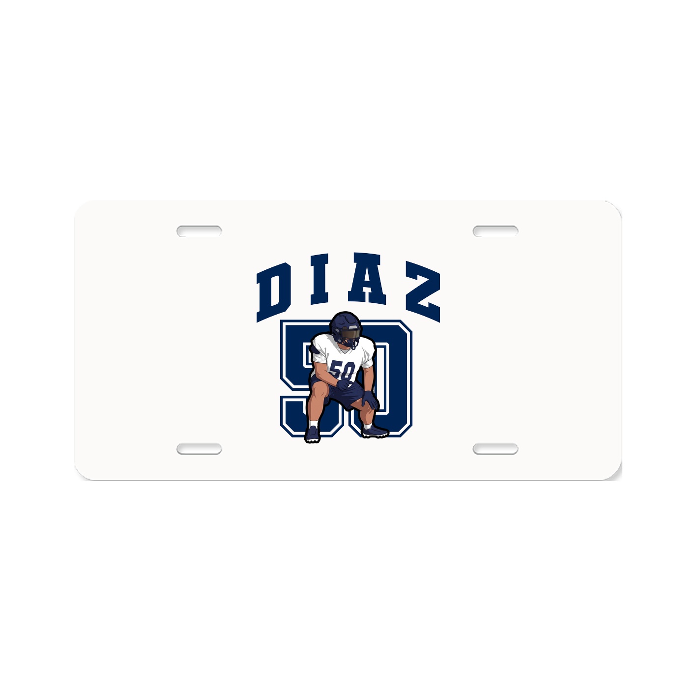 License Plate — Number in Classic