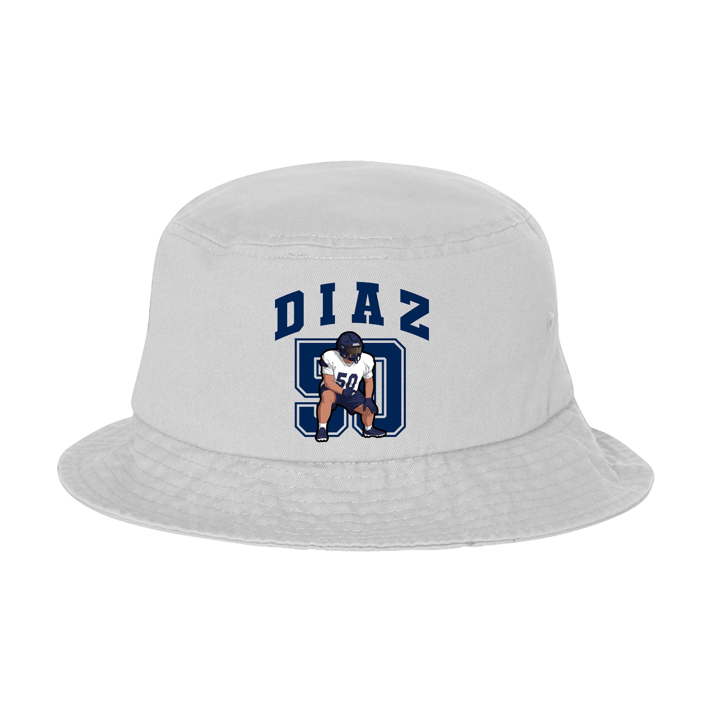 Bucket Cap — Number in White
