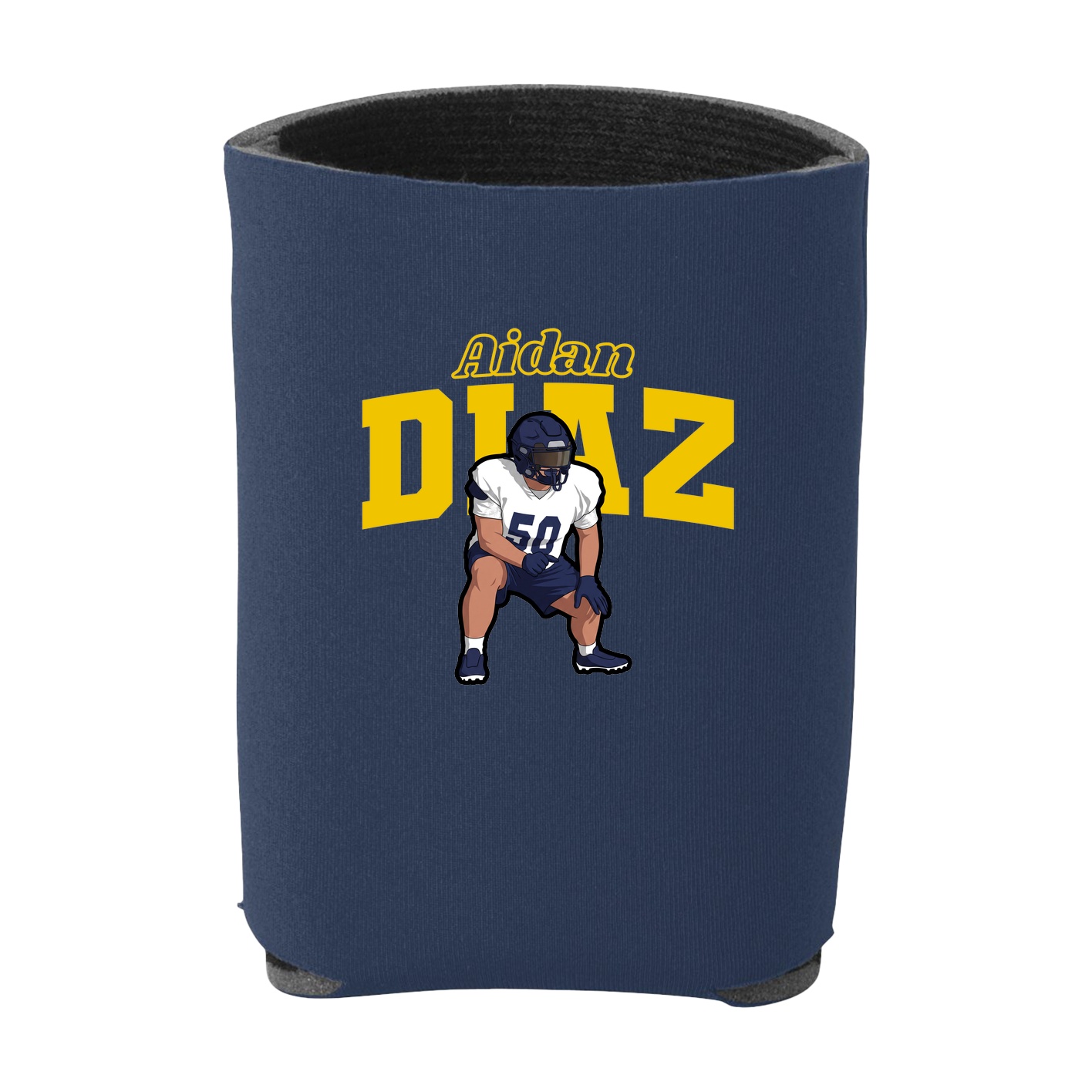 Can Holder — Name Arch in Navy