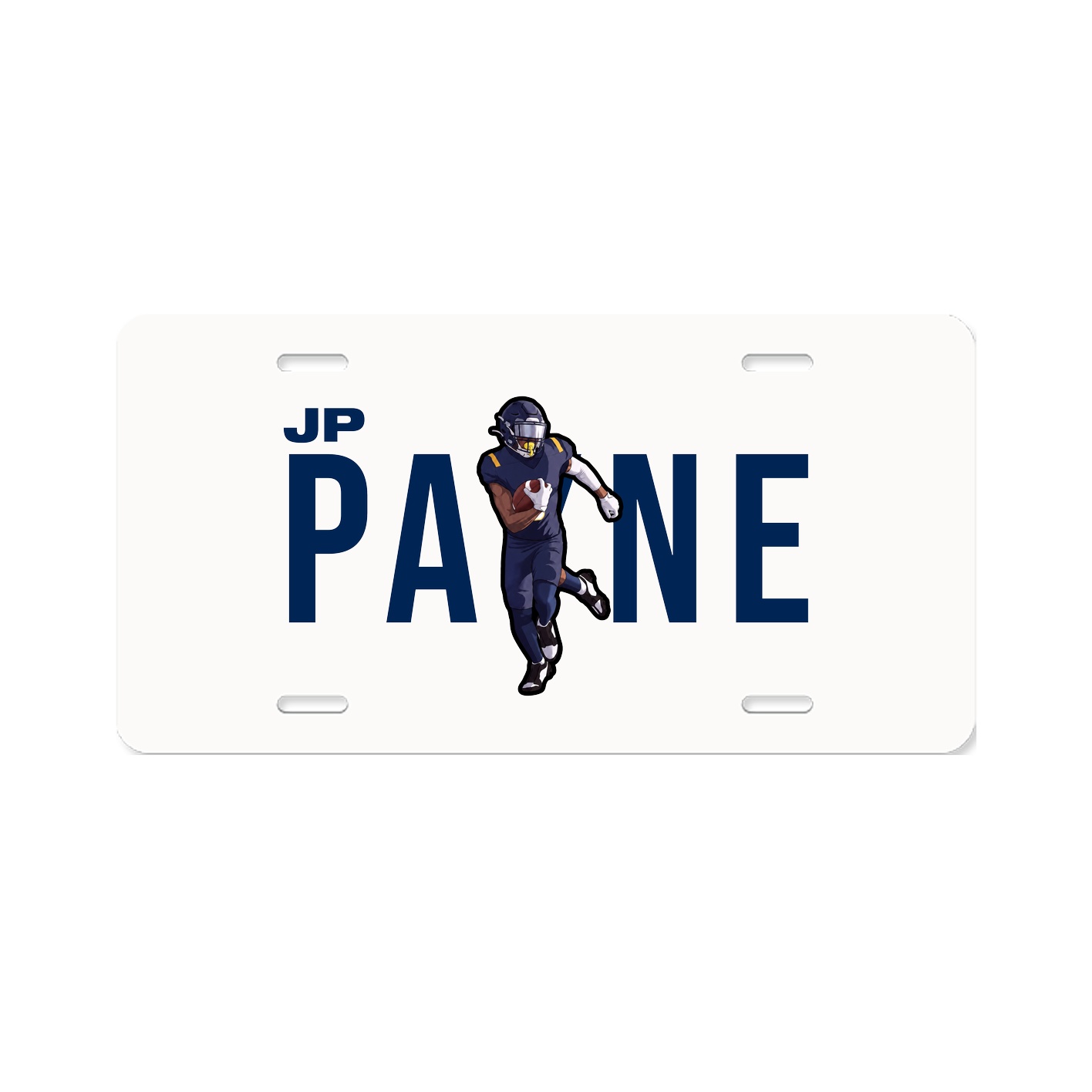 License Plate — Player Name in Classic