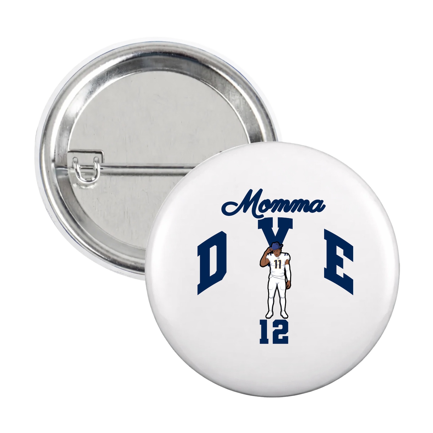 Game Day Button — Mothers Day Arch in White
