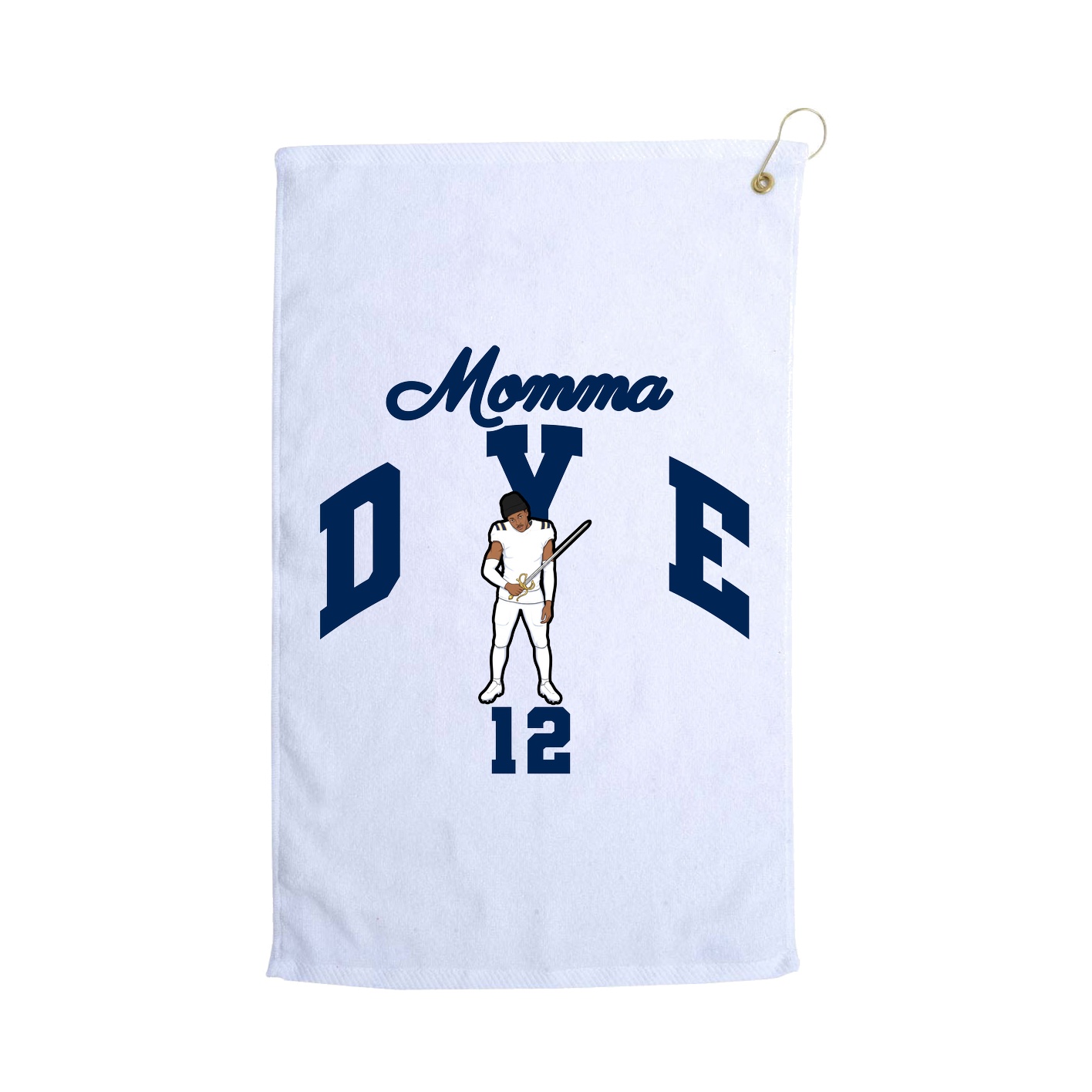 Golf Towel — Mothers Day Arch in White