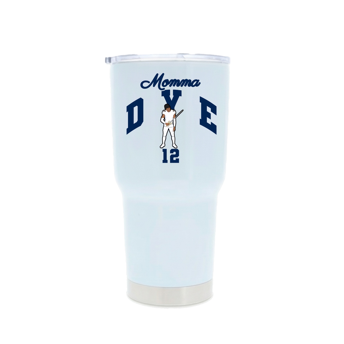 30oz Stainless Steel Tumbler — Mothers Day Arch in White