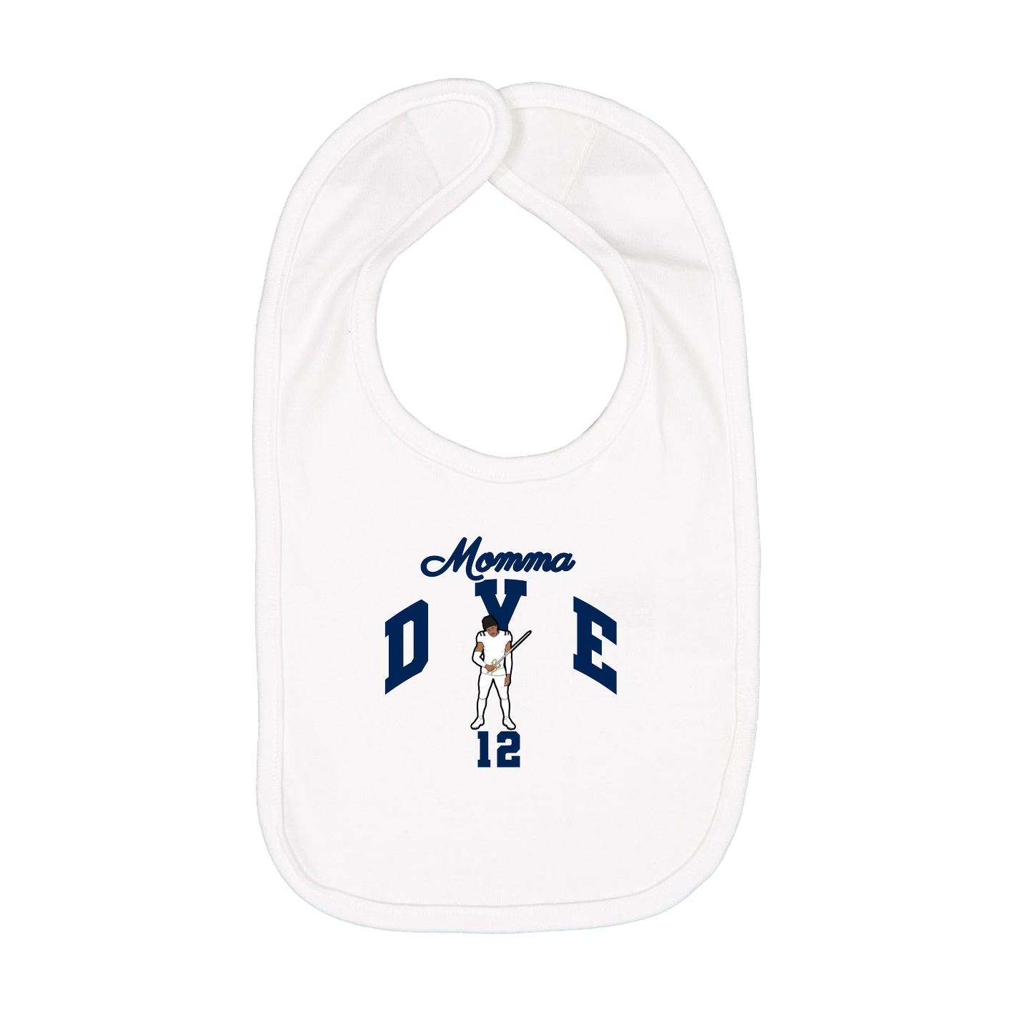Infant Bib — Mothers Day Arch in White