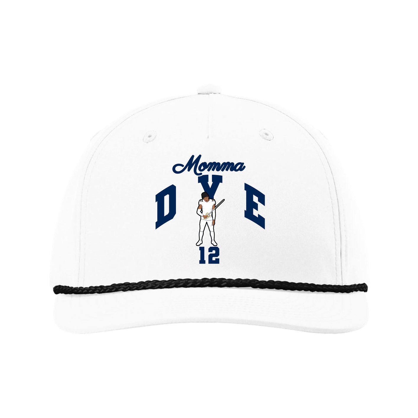 Five-Panel Classic Rope Cap — Mothers Day Arch in White