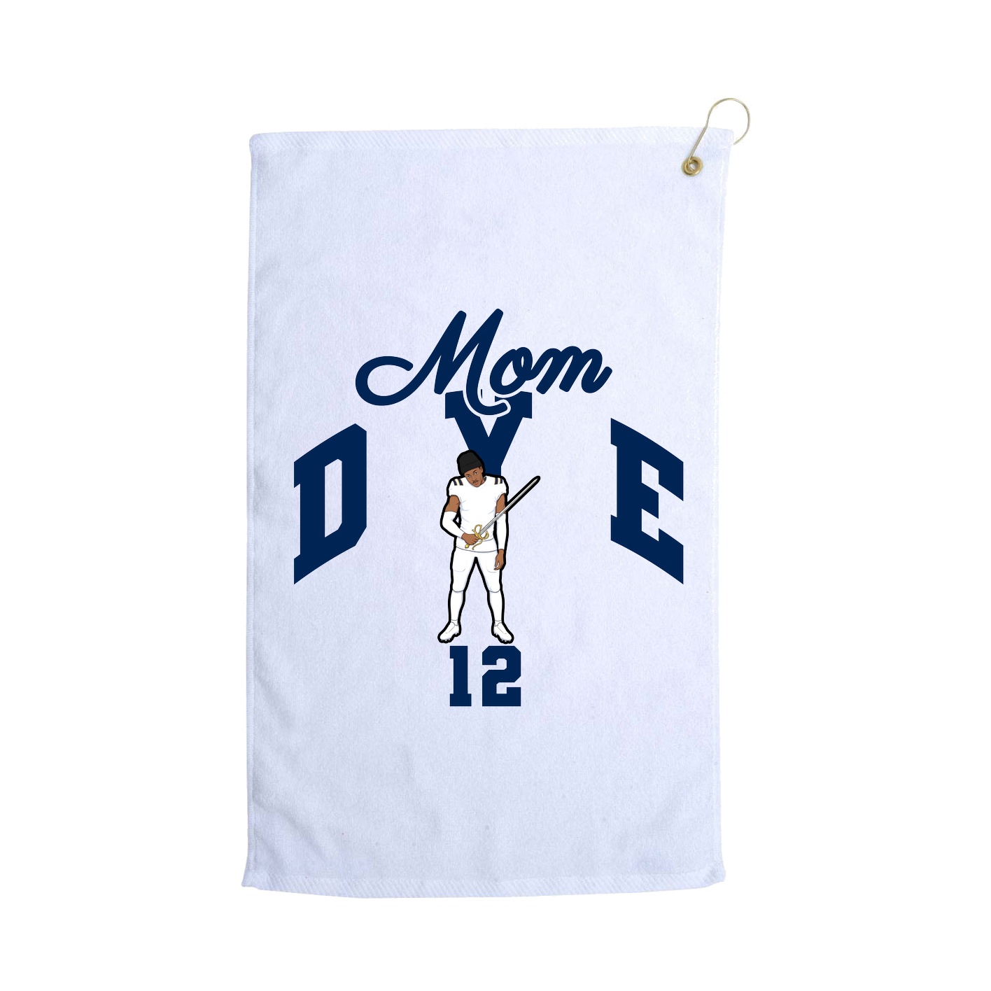 Golf Towel — Mothers Day Arch in White